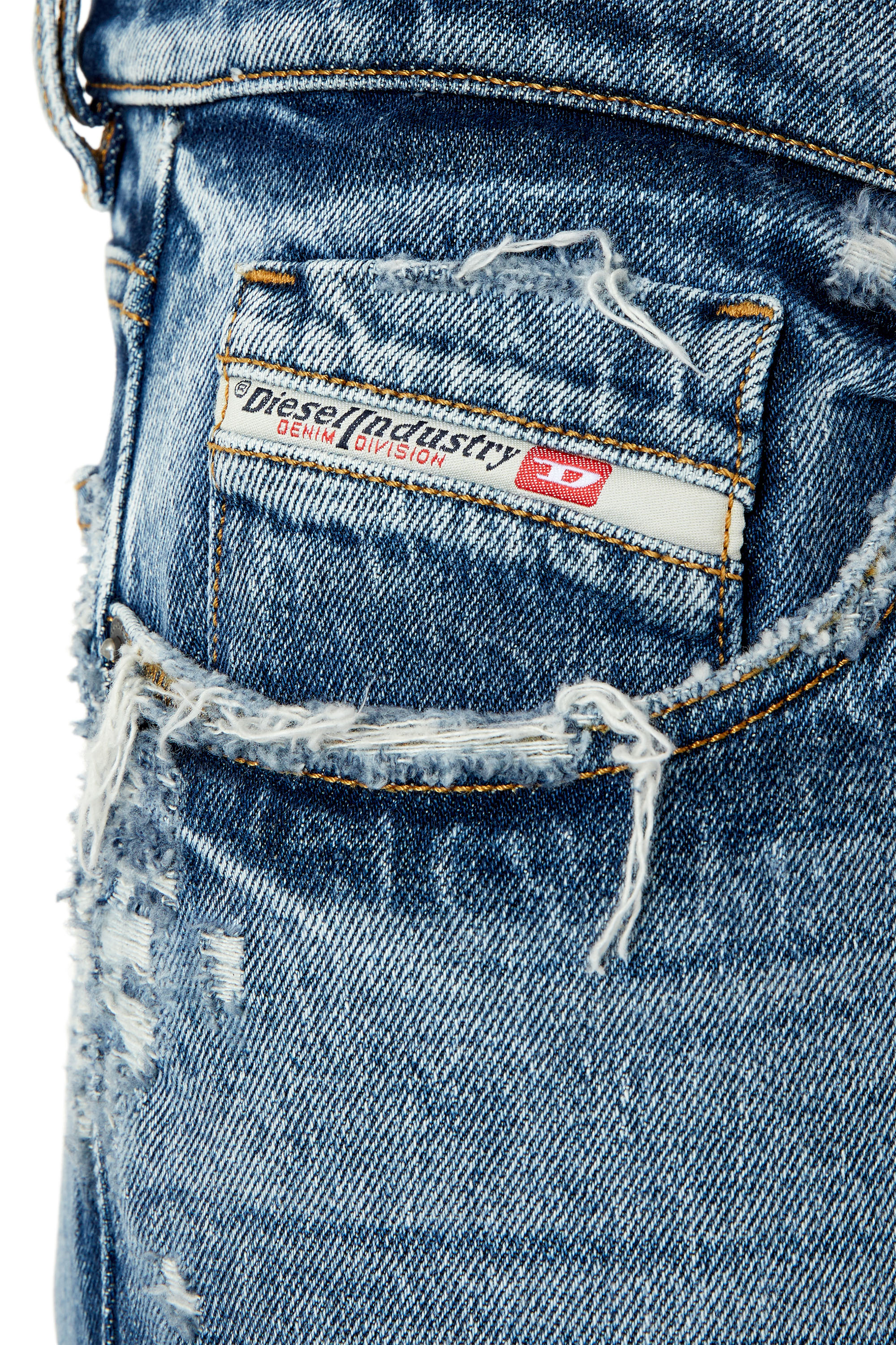 Diesel - Slim Jeans 2019 D-Strukt 09F16, Mittelblau - Image 3