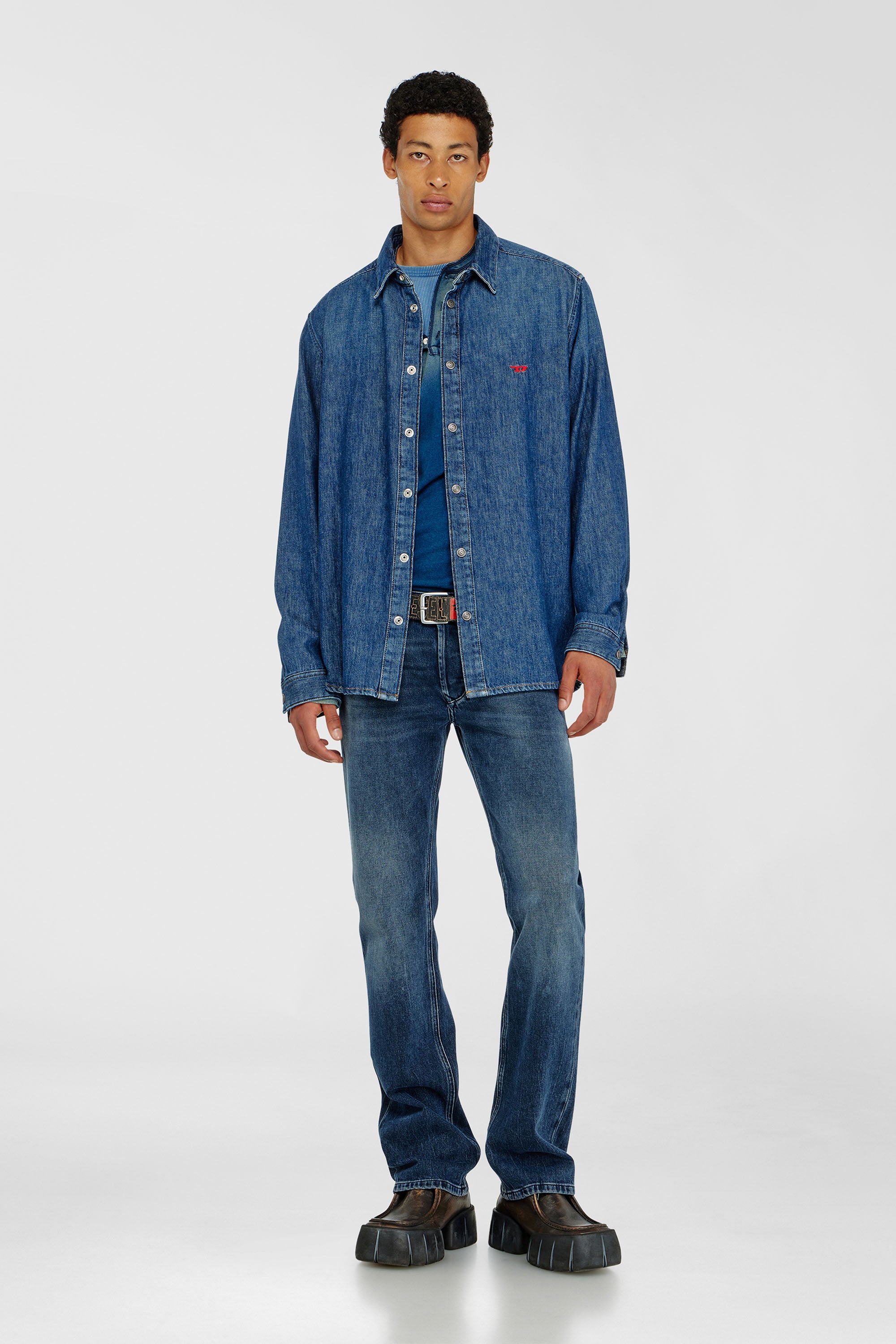 Diesel - Man's Regular Jeans 1985 Larkee 0KBBM, Dark Blue - 1