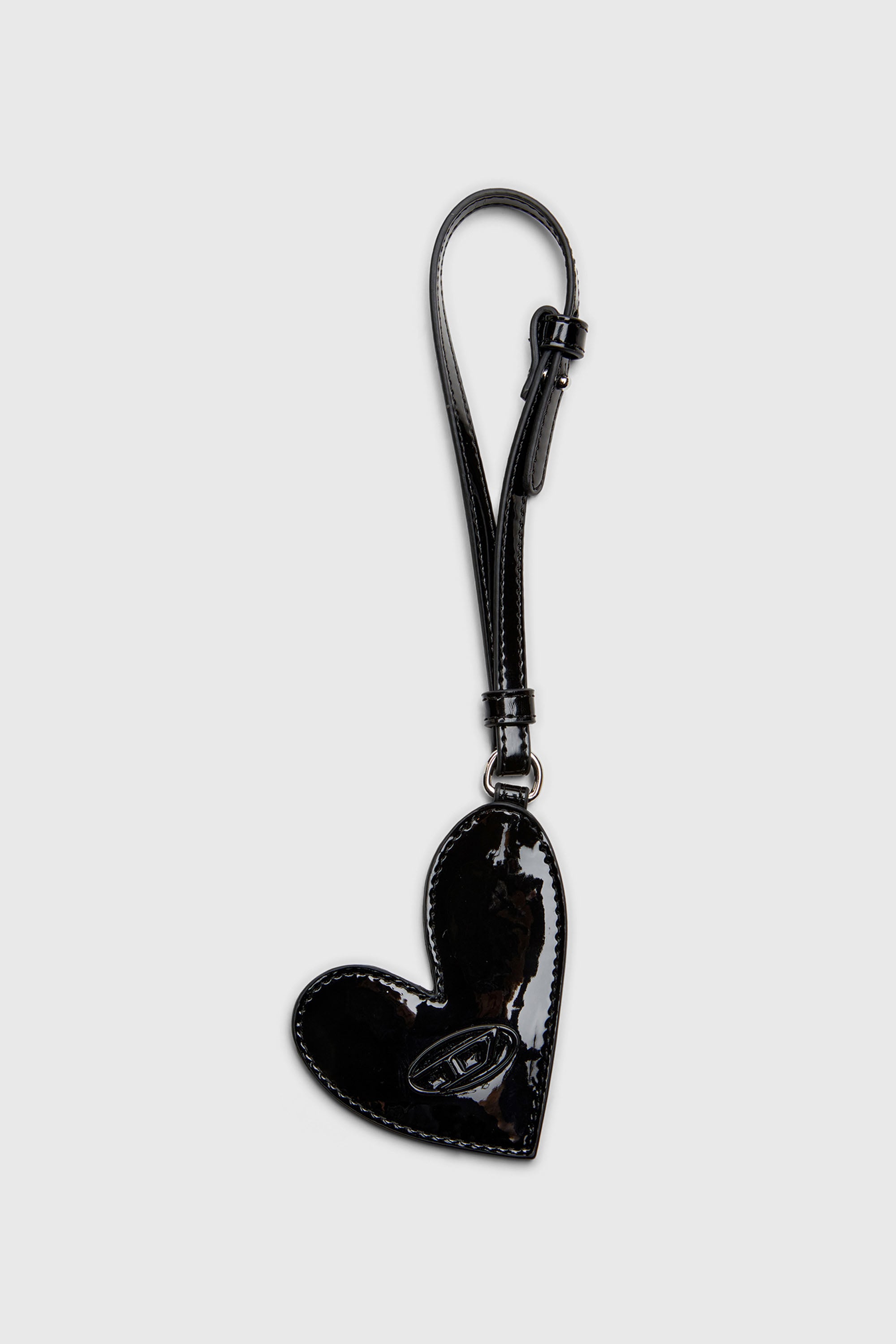 Diesel - PLAY MIRROR, Damen Spiegelanh&auml;nger mit gl&auml;nzendem Finish in Brillantschwarz - 1