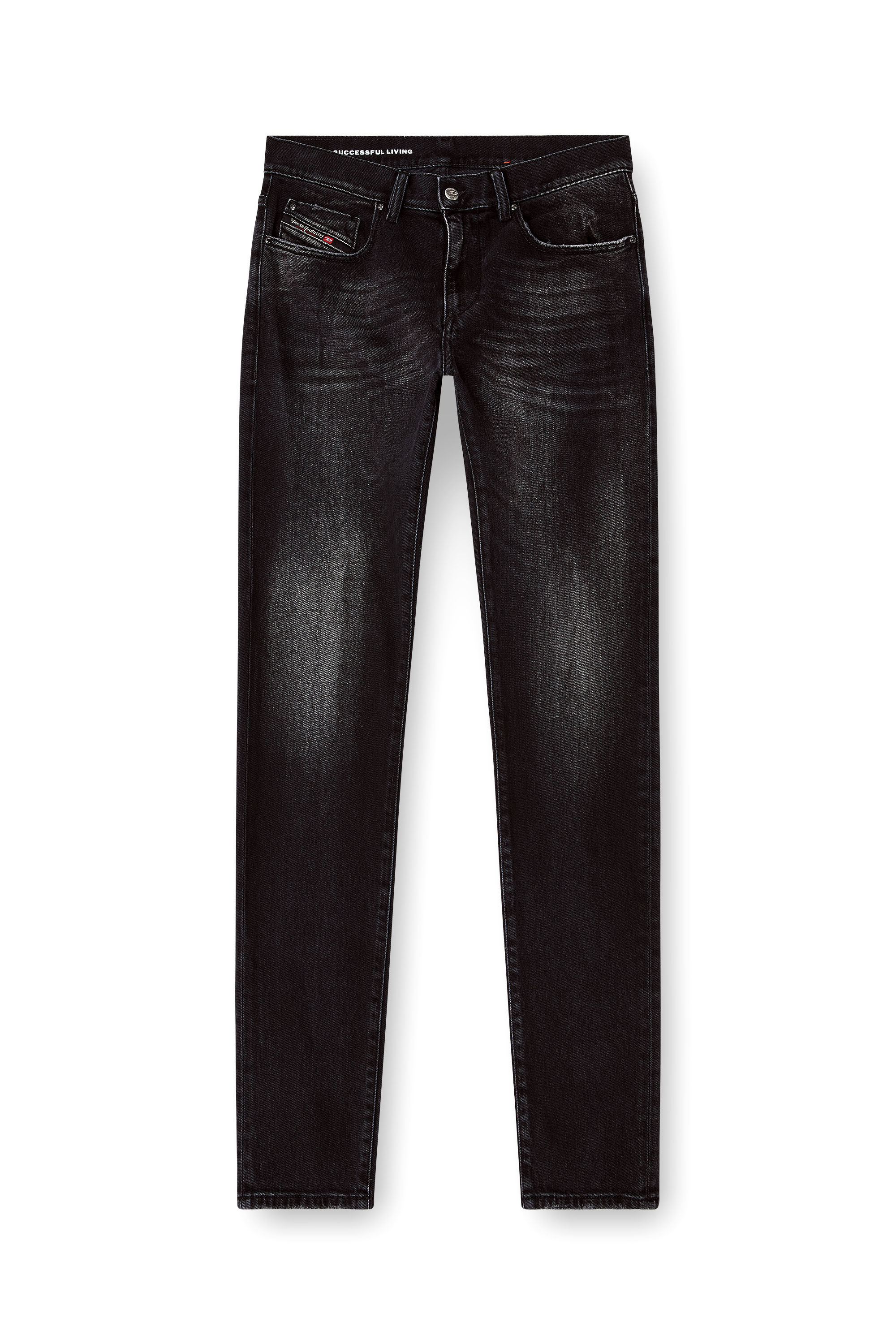 Diesel - Herren Slim Jeans 2019 D-Strukt 09N42, Schwarz/Dunkelgrau - 2