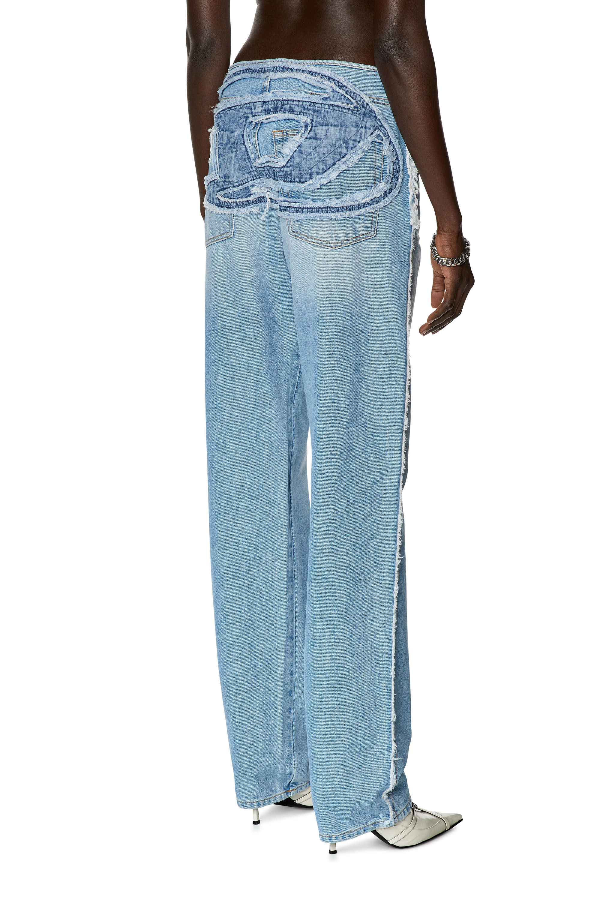 Diesel - D-Ark 0HLAC Straight Jeans, Hellblau - Image 1