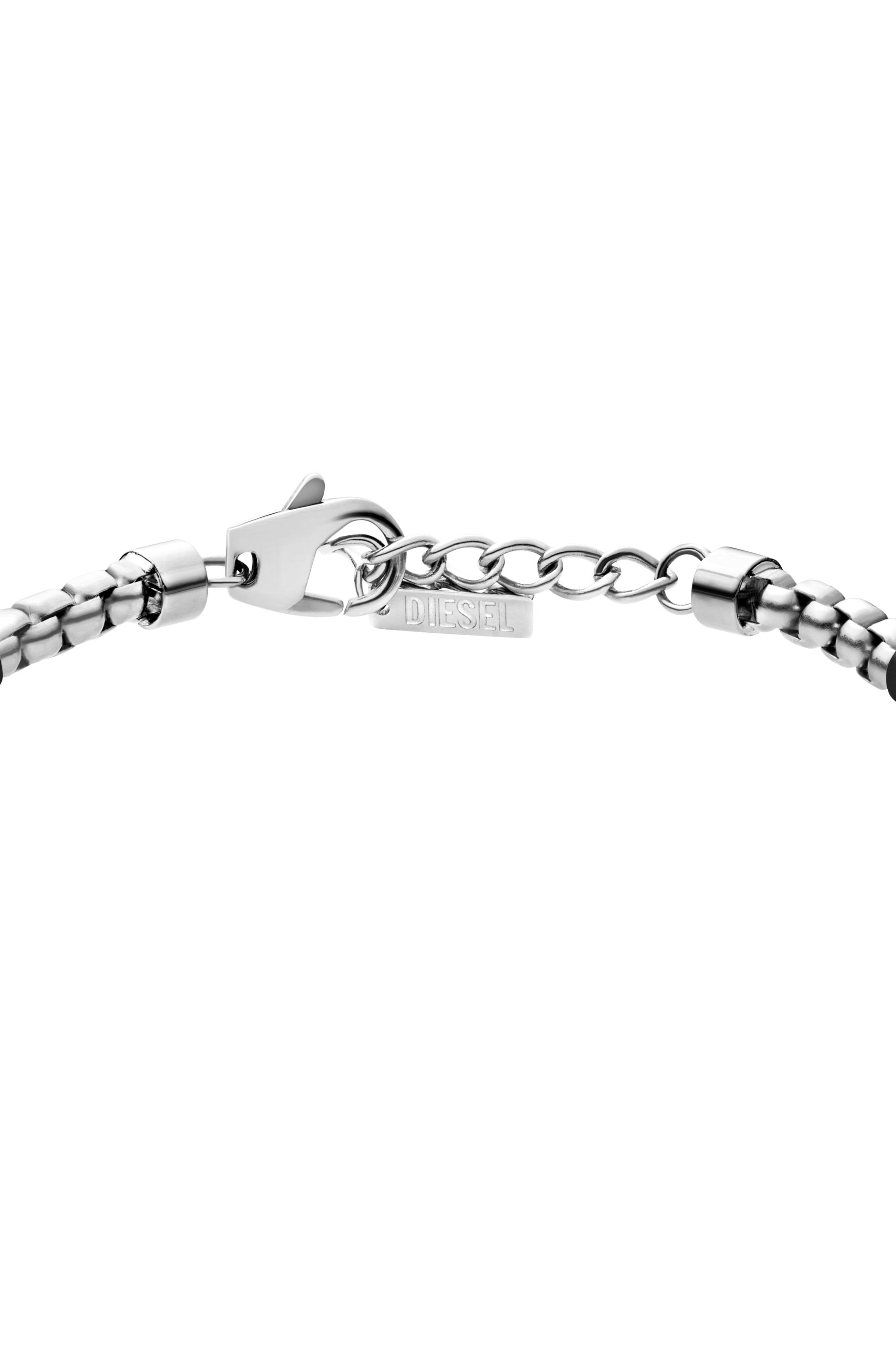 Diesel - DX1634931 JEWELLERY, Unisex Kettenarmband aus zweifarbigem Edelstahl in Silber/Schwarz - 2
