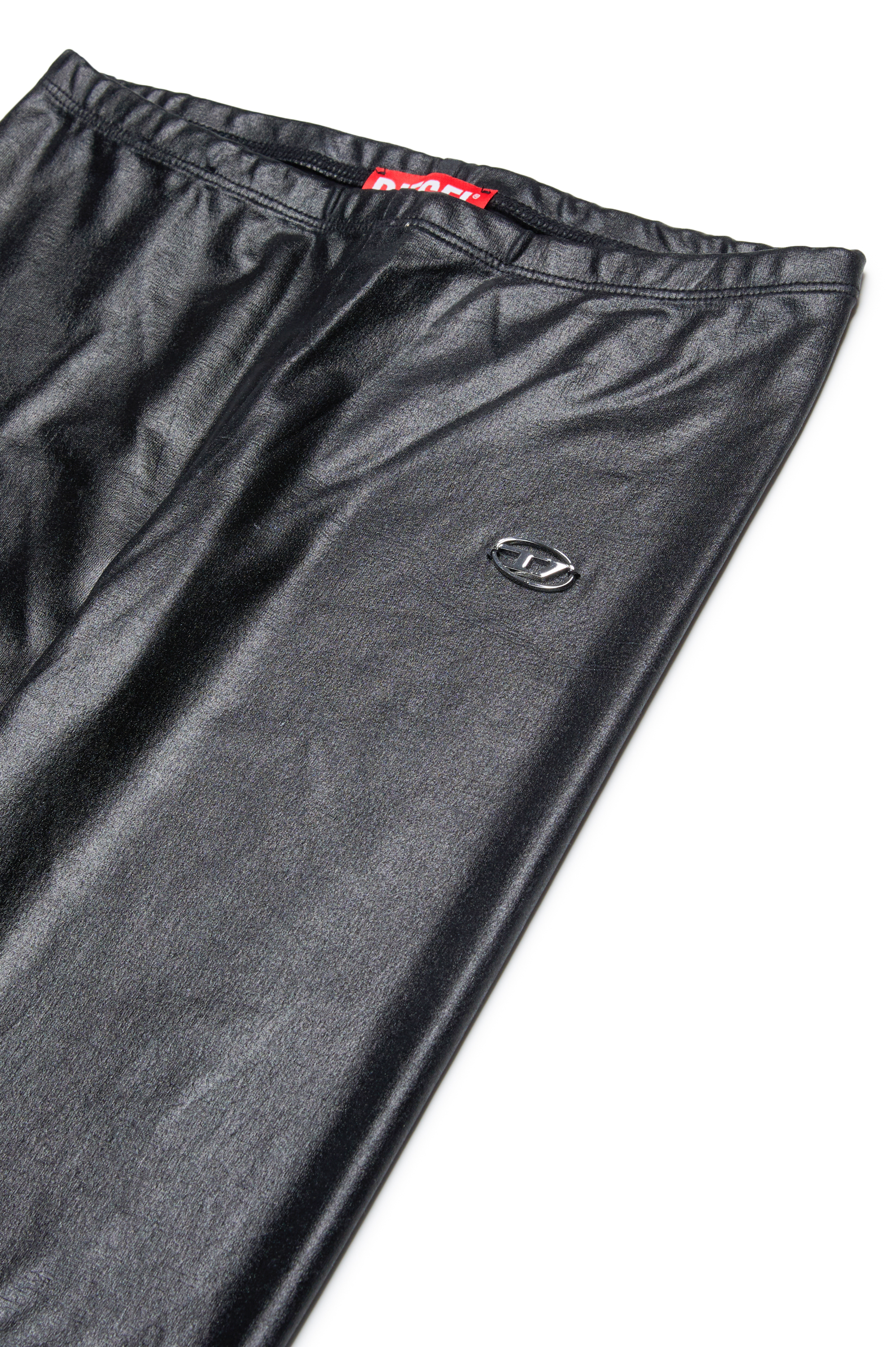 Diesel - PAKKY, Damen Leggings aus glänzendem beschichtetem Stoff in Schwarz - 3