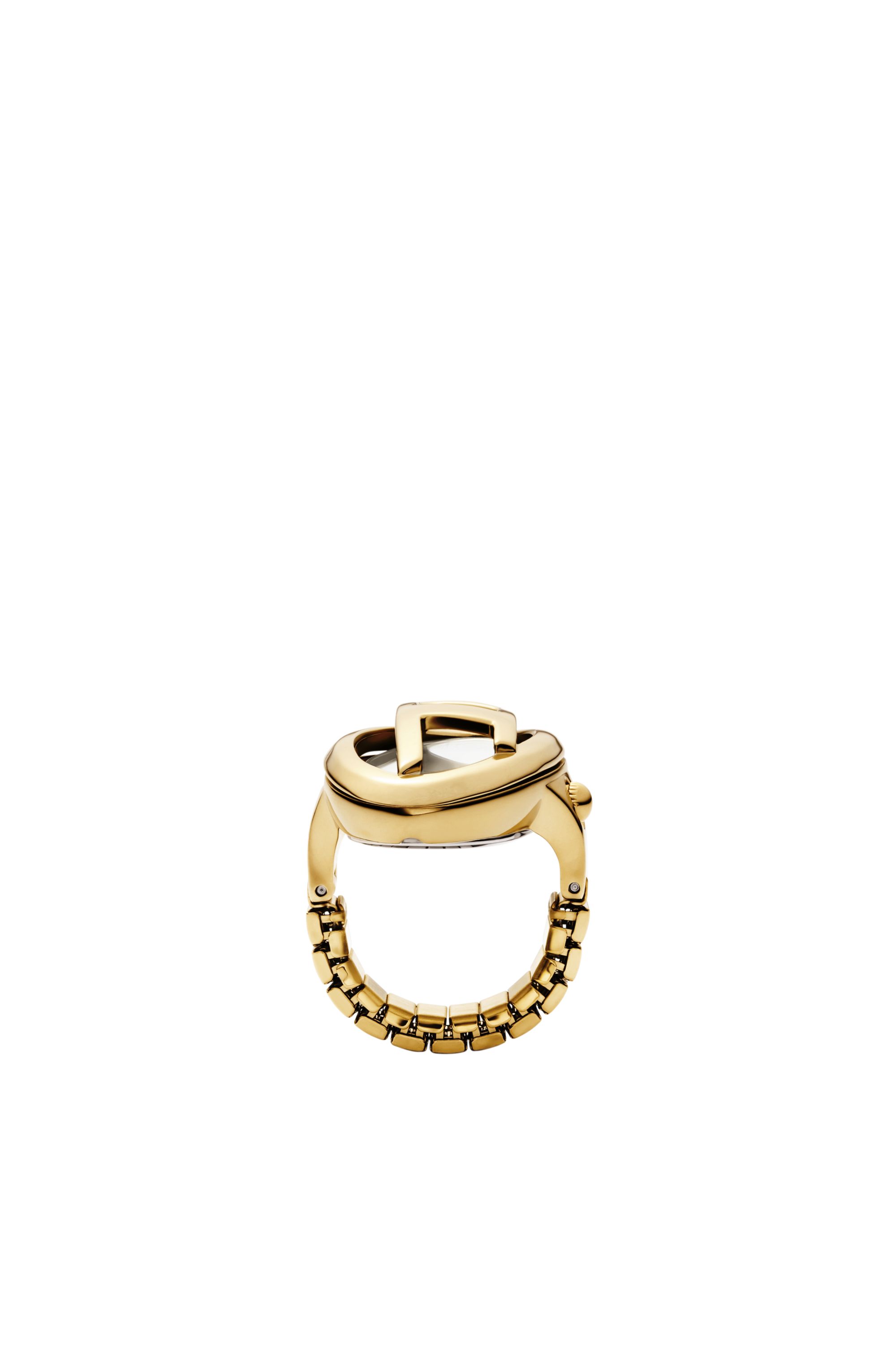 Diesel - DZ5626 WATCH, Damen D-Era Gold-Tone Edelstahl Ringuhr in Gold - 4