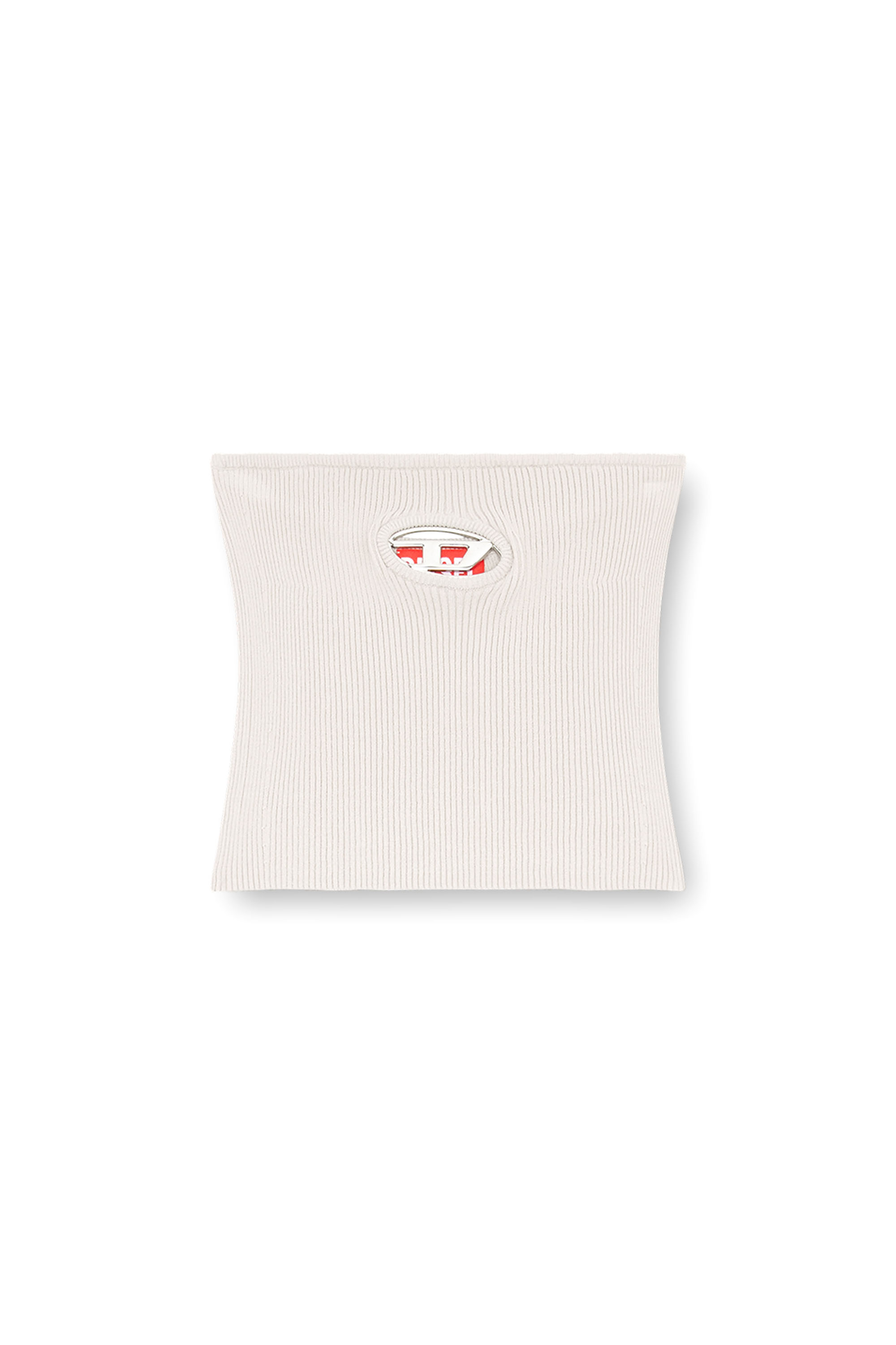 Diesel - M-CLARKSVILLEX, Woman's Tube top with logo plaque in Grey - 2