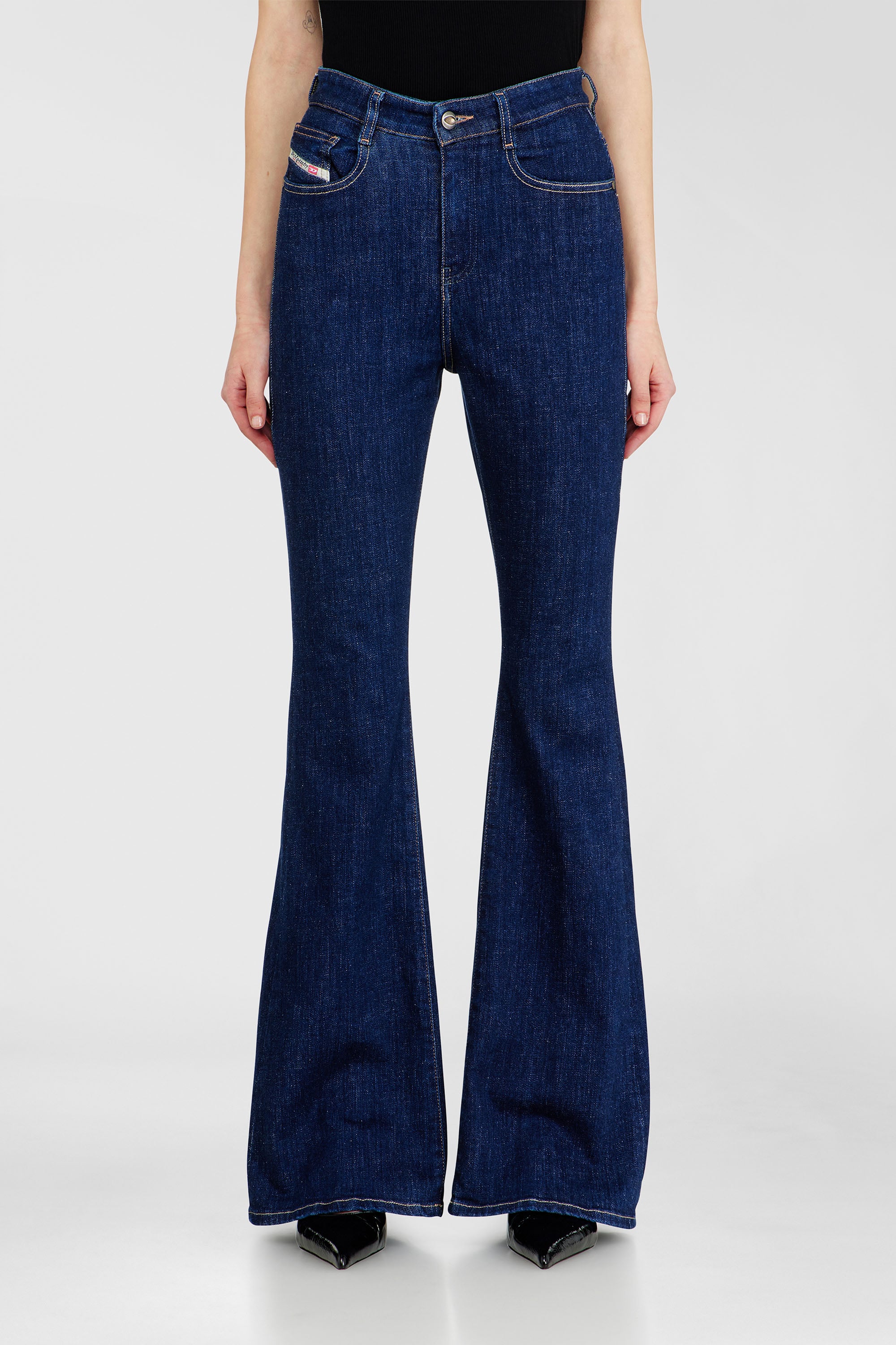 Diesel - Damen Bootcut Jeans 1973 D-Partt 09Q03, Dunkelblau - 2