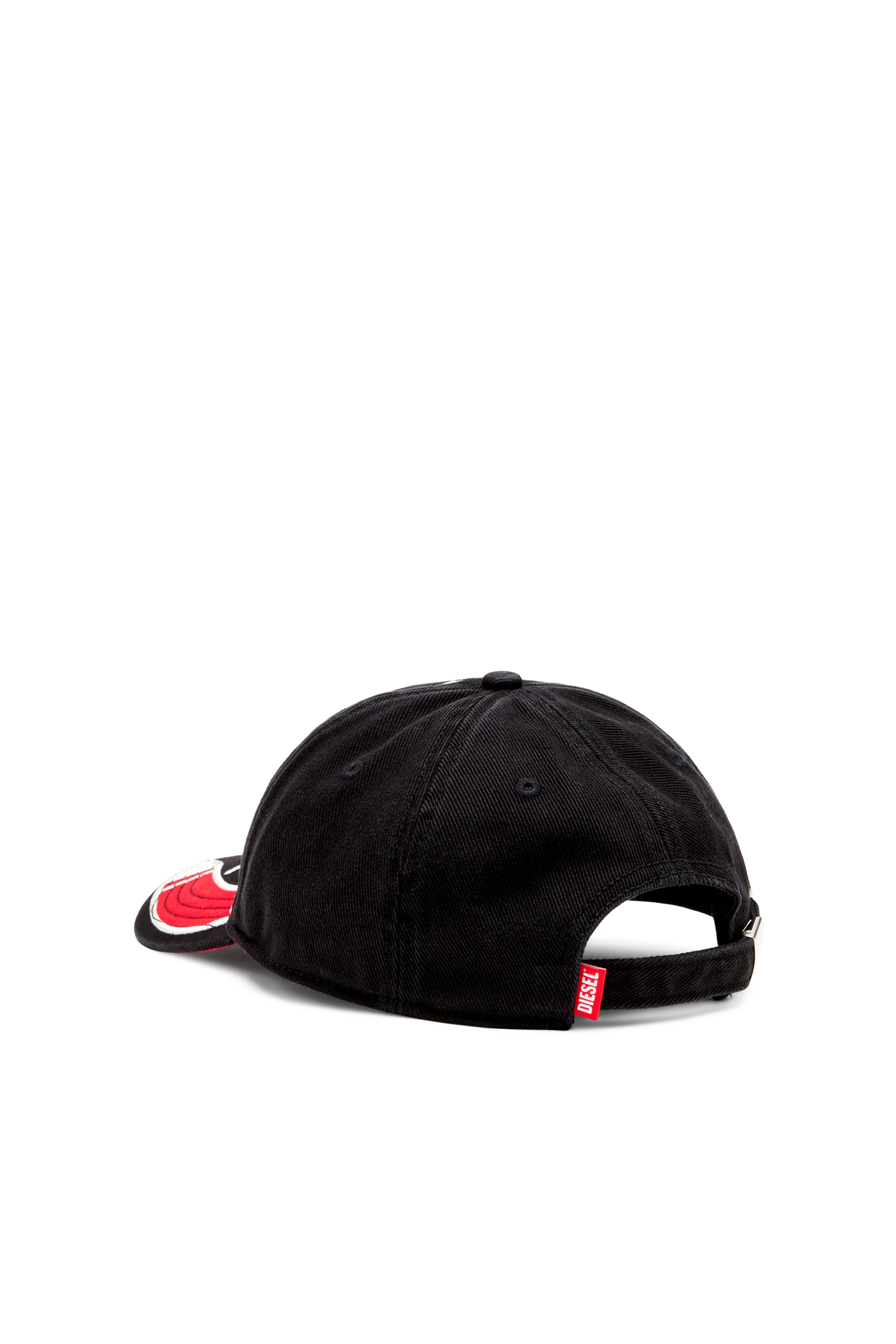 Diesel - C-ARSON, Herren Basecap mit gesticktem Detail in Schwarz/Rot - 2