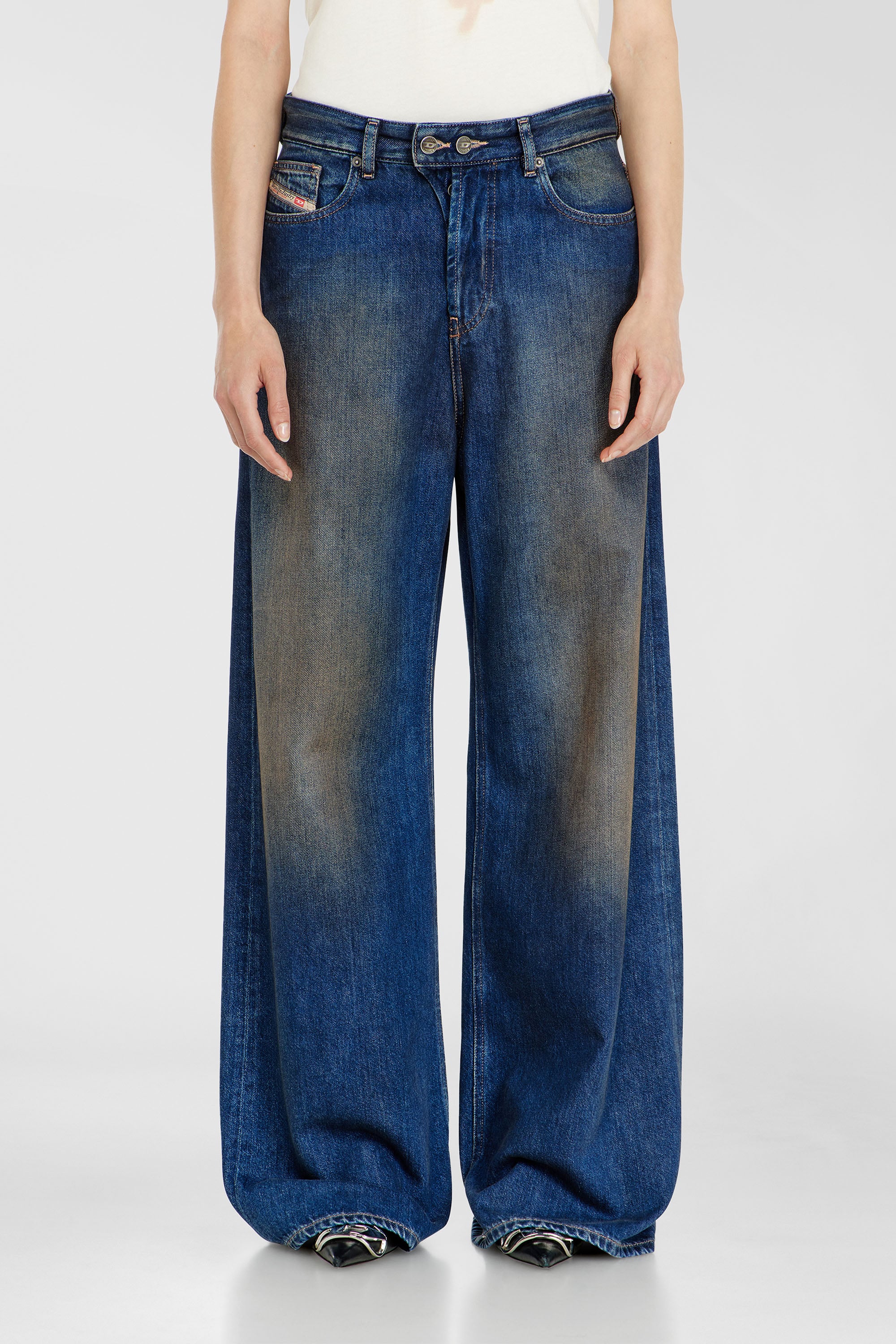 Diesel - Damen Relaxed Jeans 1996 D-Sire 09P47, Dunkelblau - 2