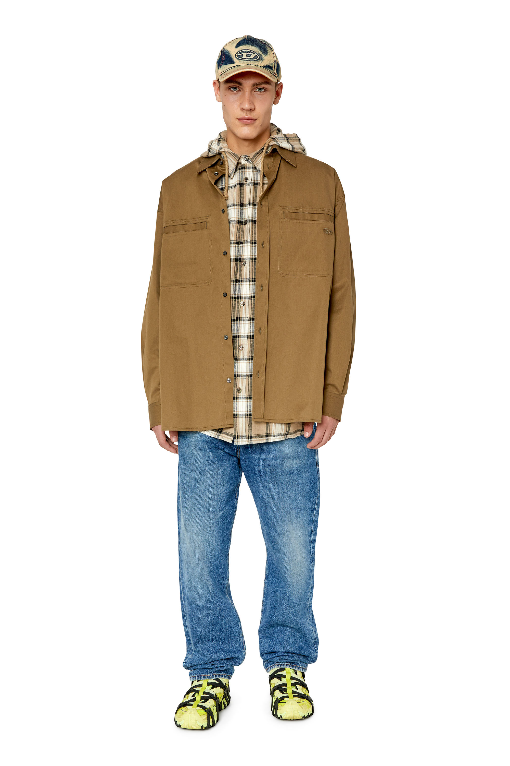Diesel - 2020 D-Viker 0GYCT Straight Jeans, Mittelblau - Image 5