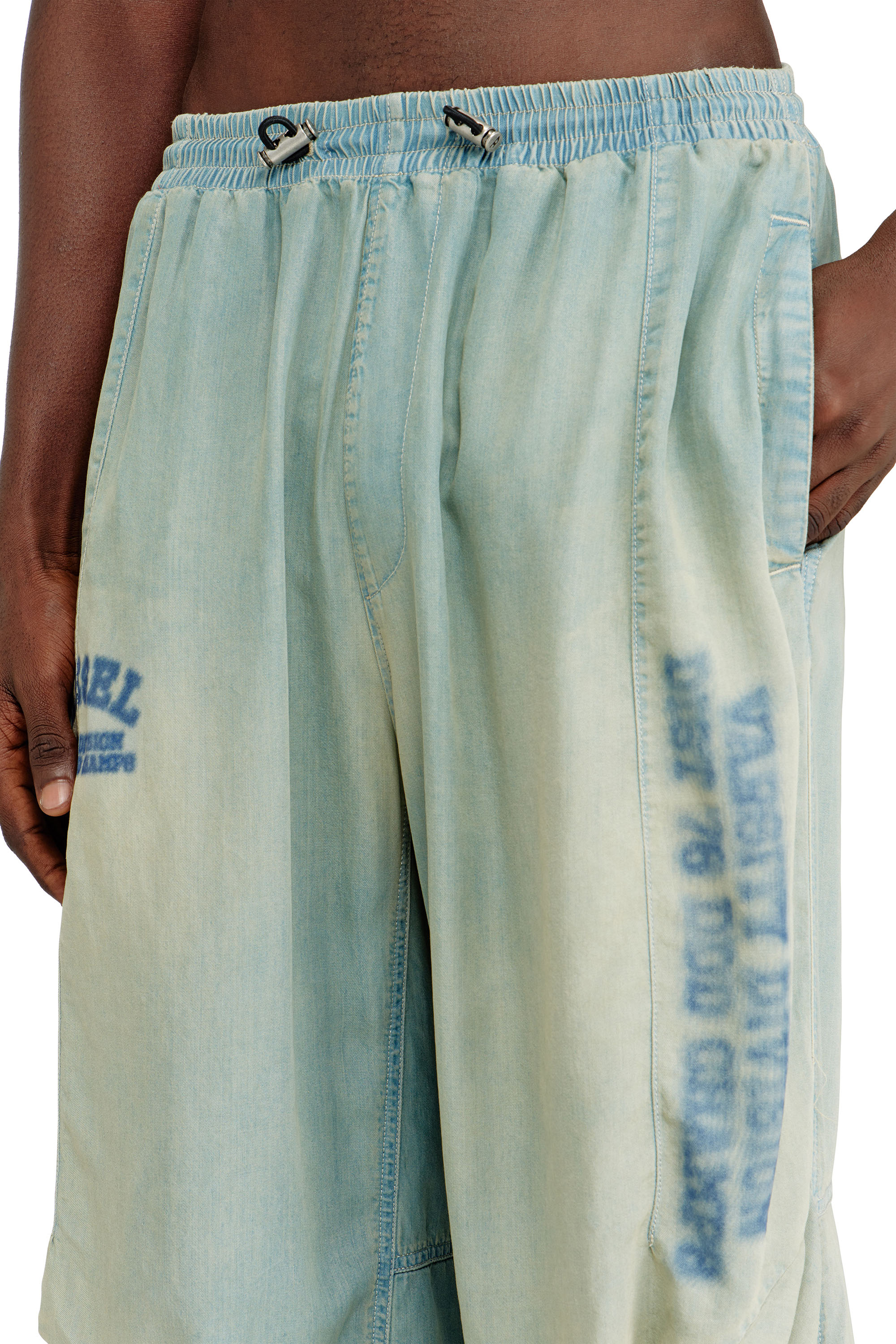 Diesel - Unisex Relaxed Jeans D-Pari 0ADCF, Hellblau - 4