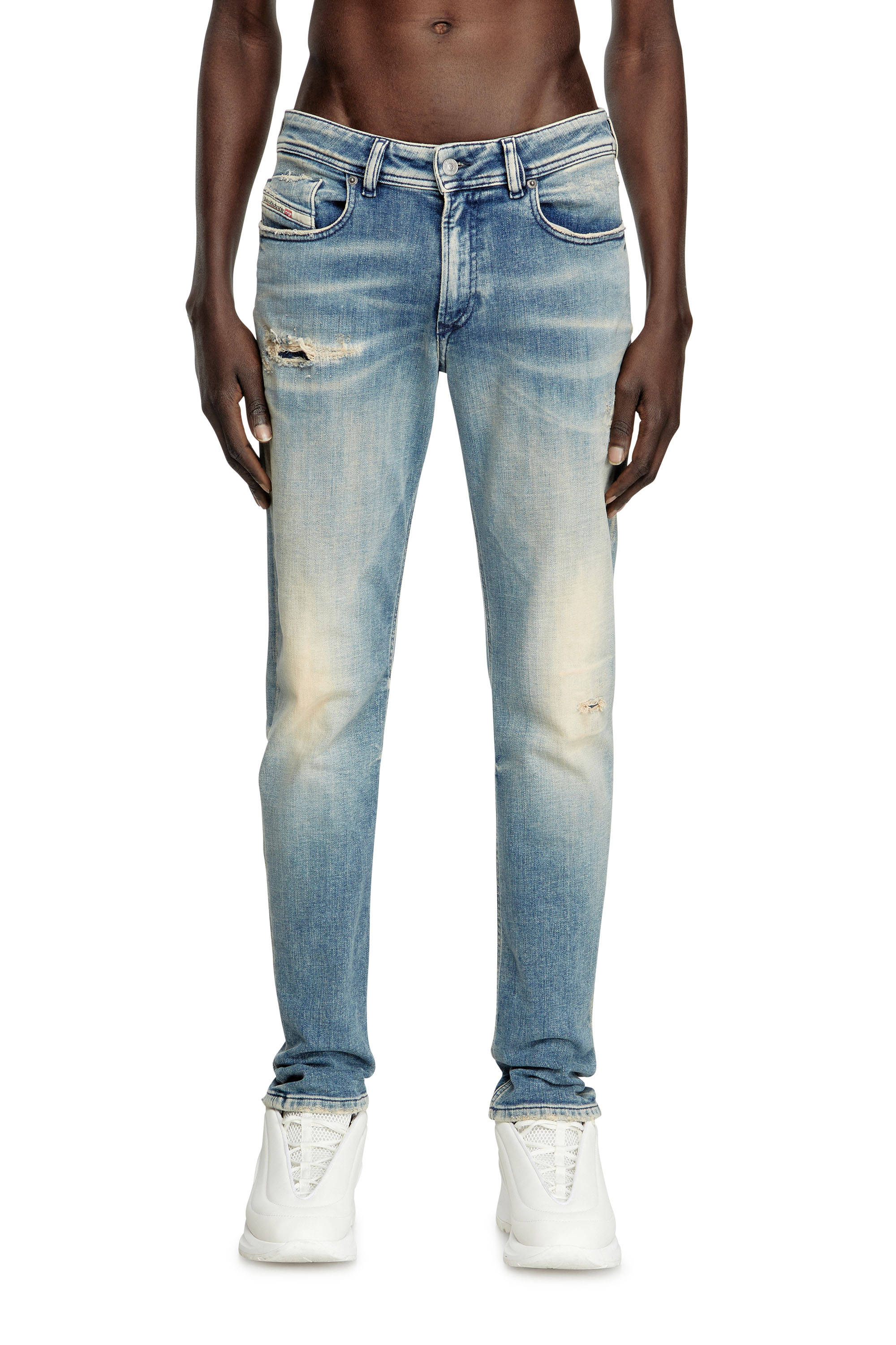 Diesel - Herren Skinny Jeans 1979 Sleenker 09K58, Hellblau - 2