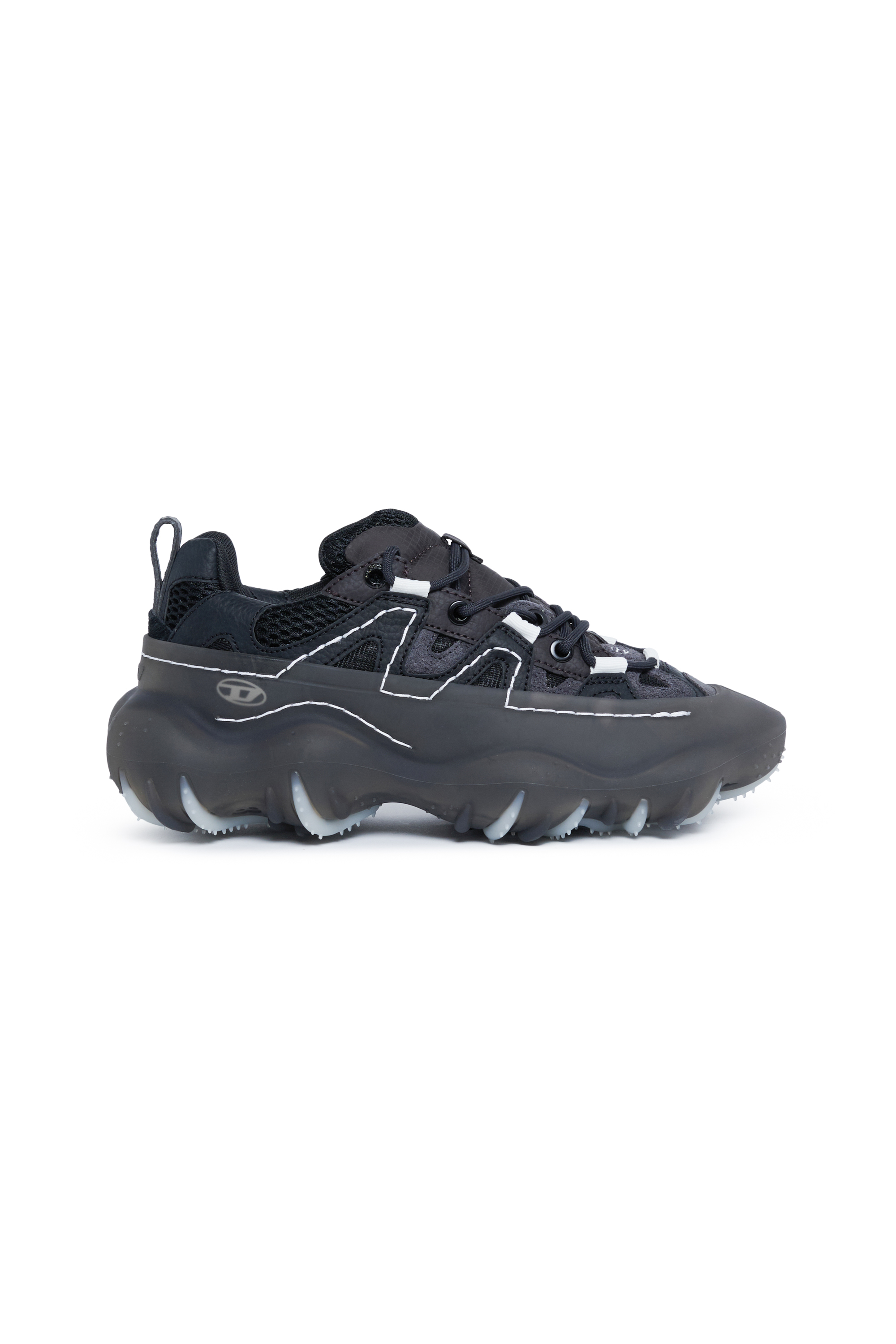 Diesel - S-PROTOTYPE P1, Unisex's Sneakers in mesh, leather and ripstop in Black - 1