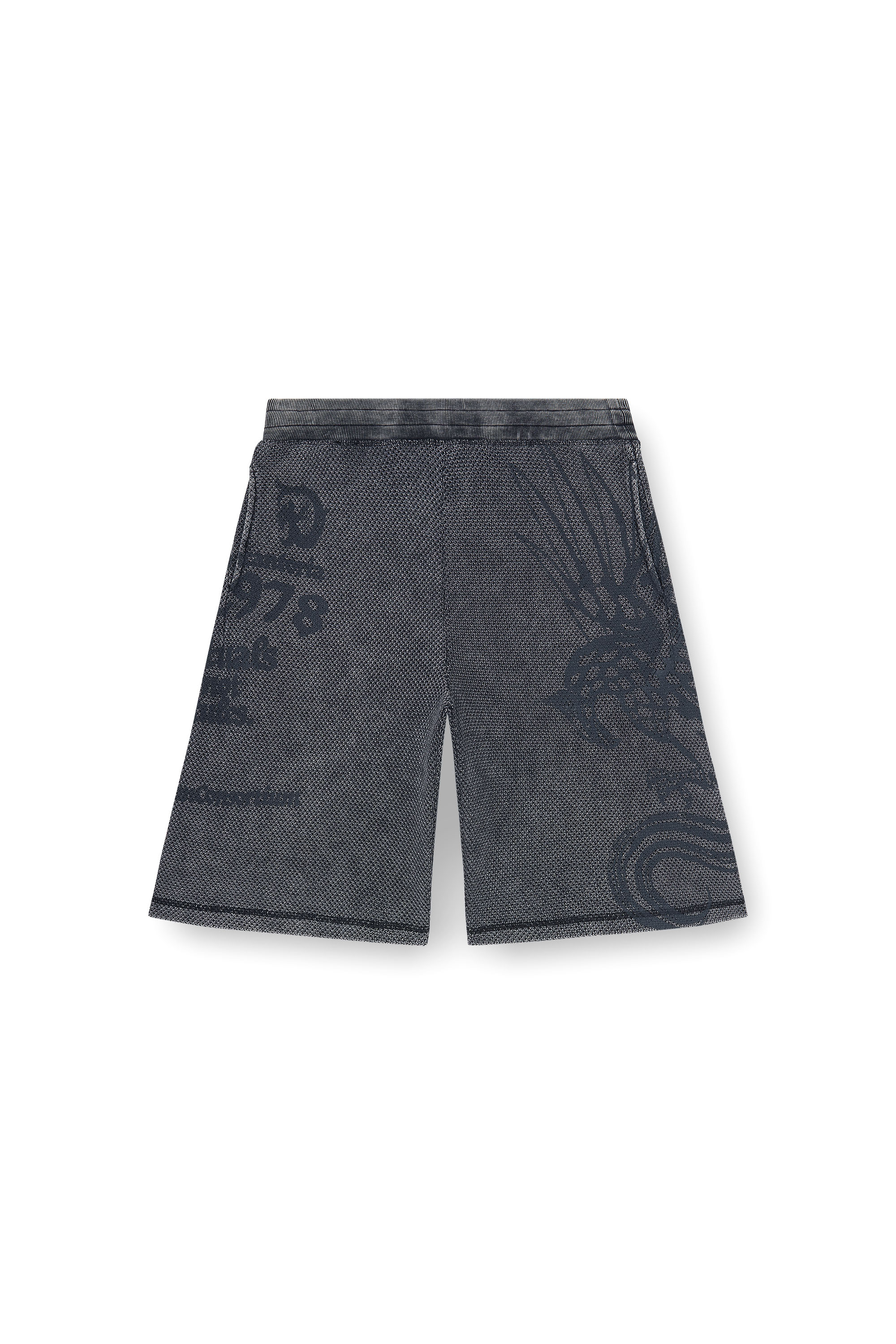 Diesel - P-ERRY, Herren Sweatshorts aus Baumwollmesh mit Prints in null - 4