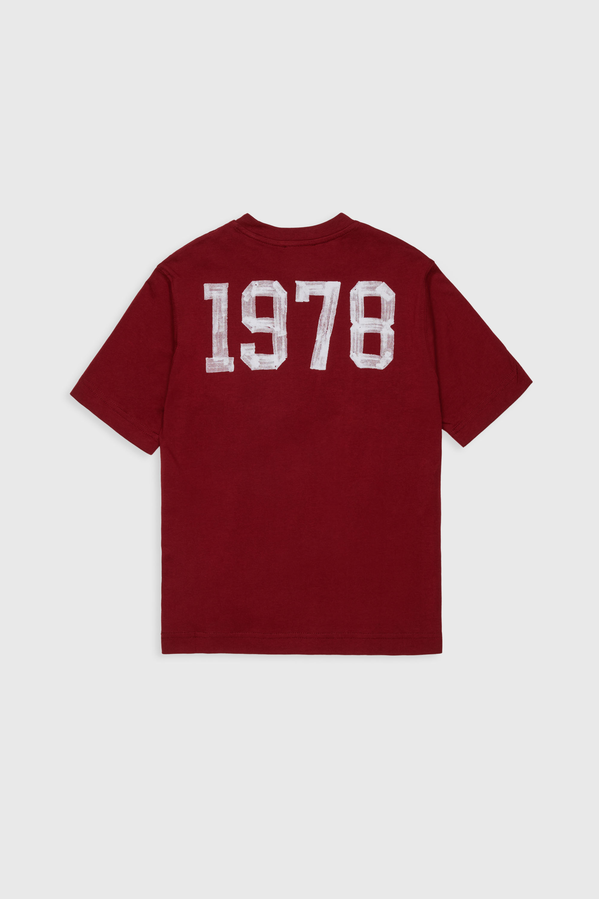 Diesel - TBAND OVER, Herren Baumwoll-T-Shirt mit varsity-Grafik in Rot - 2
