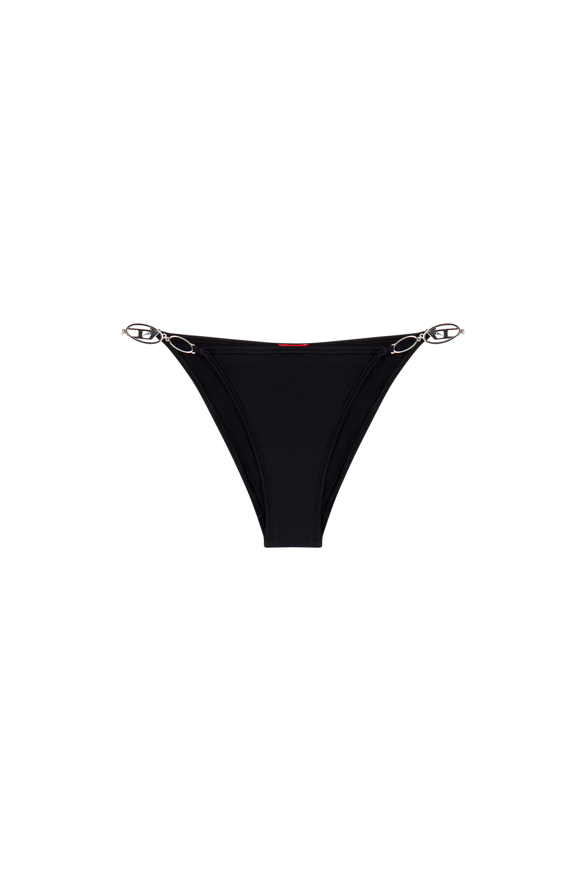 Diesel - BFPN-IRINA, Damen Bikini-Hose mit Oval D-Plaketten in Schwarz - Image 4