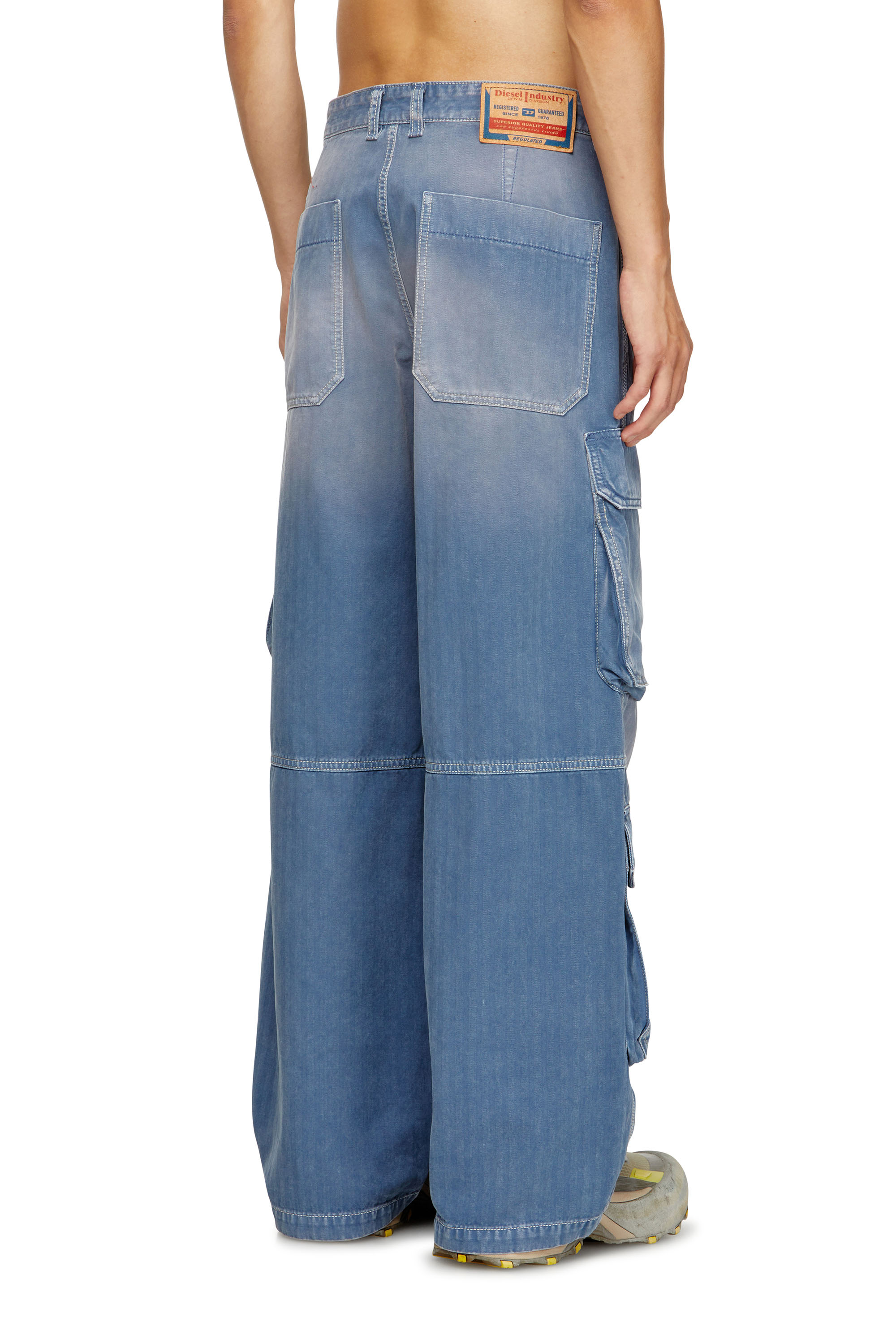 Diesel - Herren Relaxed Jeans D-Touch 09M93, Mittelblau - 4
