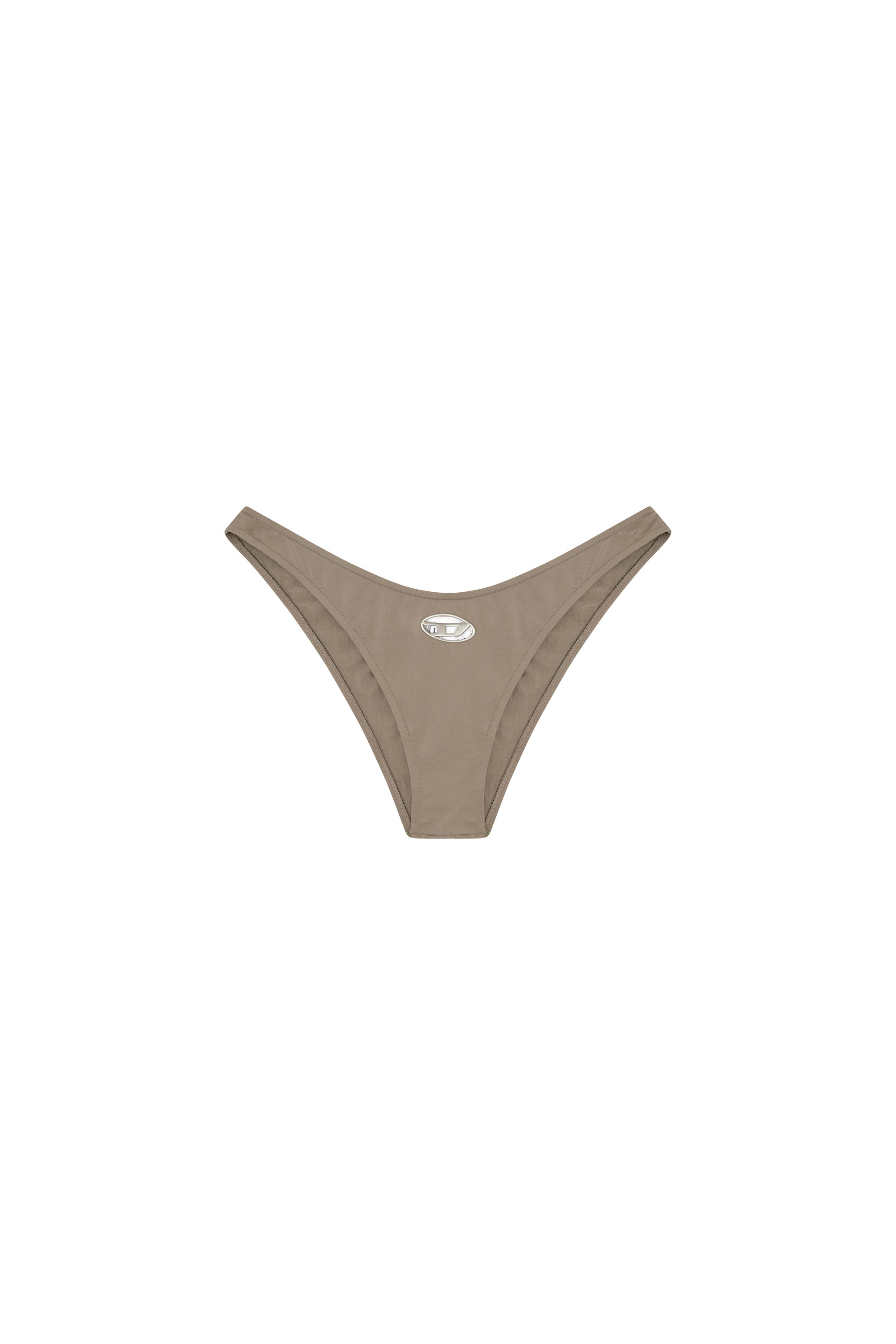 Diesel - PUNCHY-UTLT, Damen Mikrofaser-Slip mit ausgeschnittenem Logo in Braun - 4