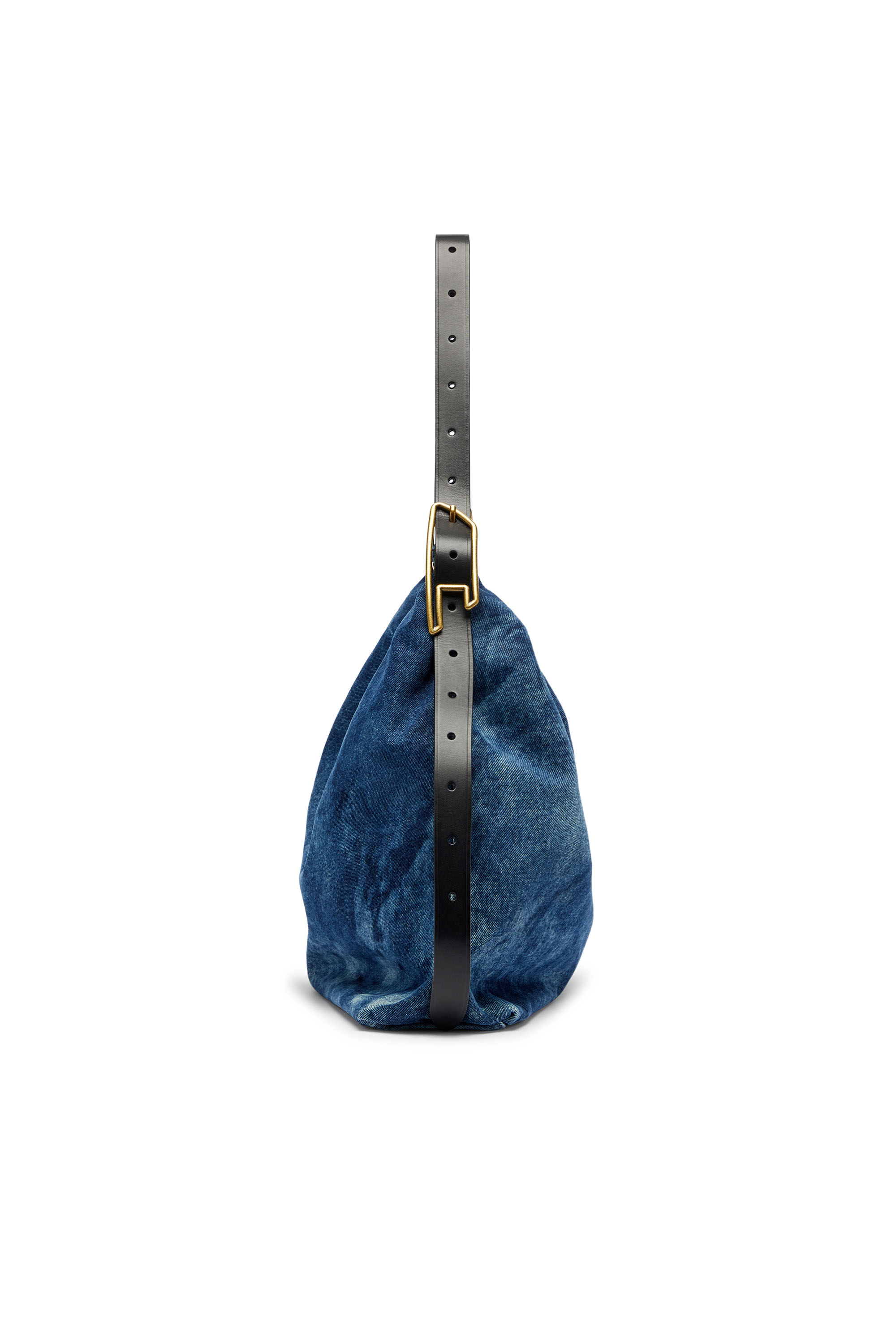 Diesel - D-LINE HOBO L, Damen D-Line-Denim Hobo-Tasche in Mittelblau - 5