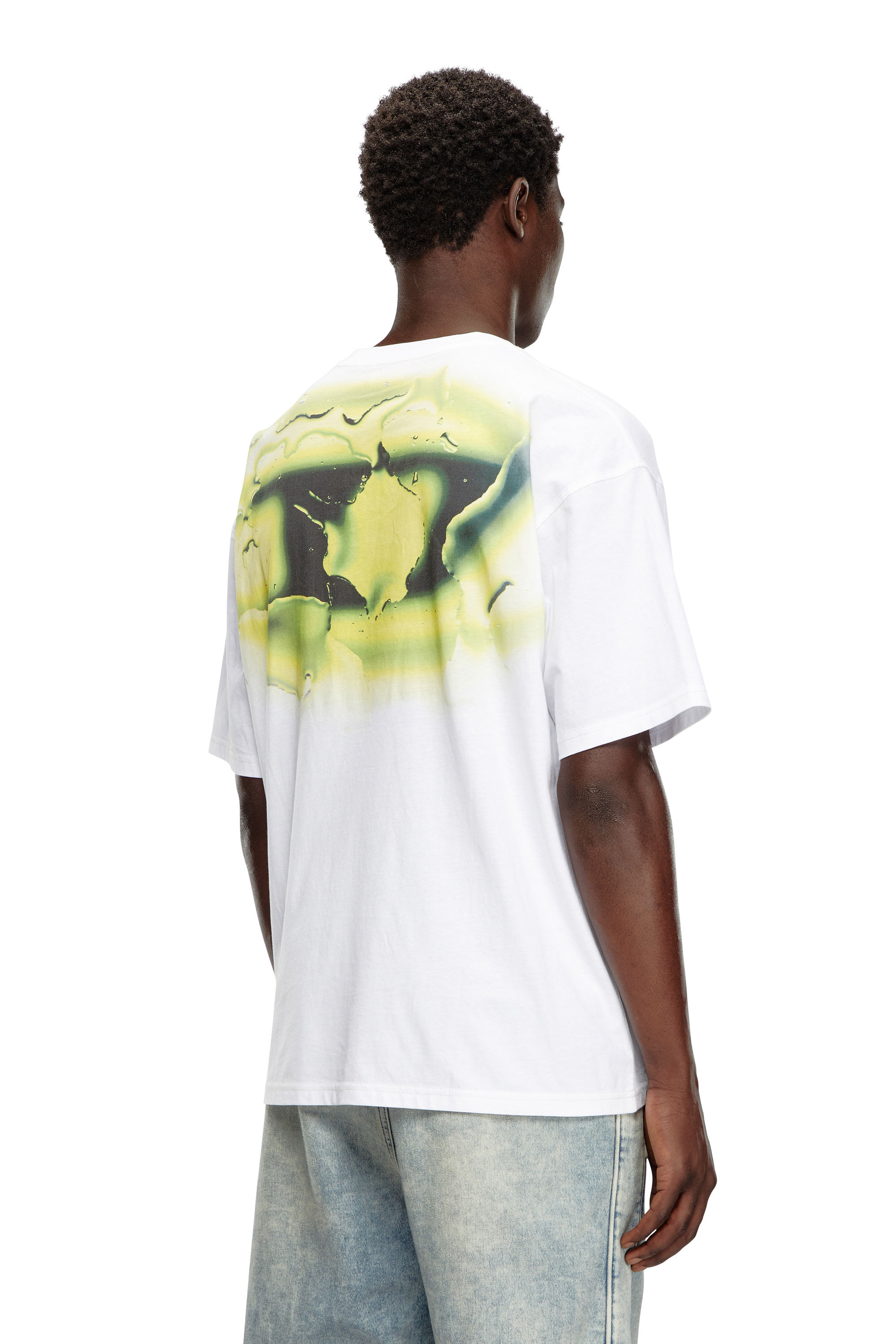 Diesel - T-BOXT-K3, Man T-shirt with glowing-effect logo in White - Image 4