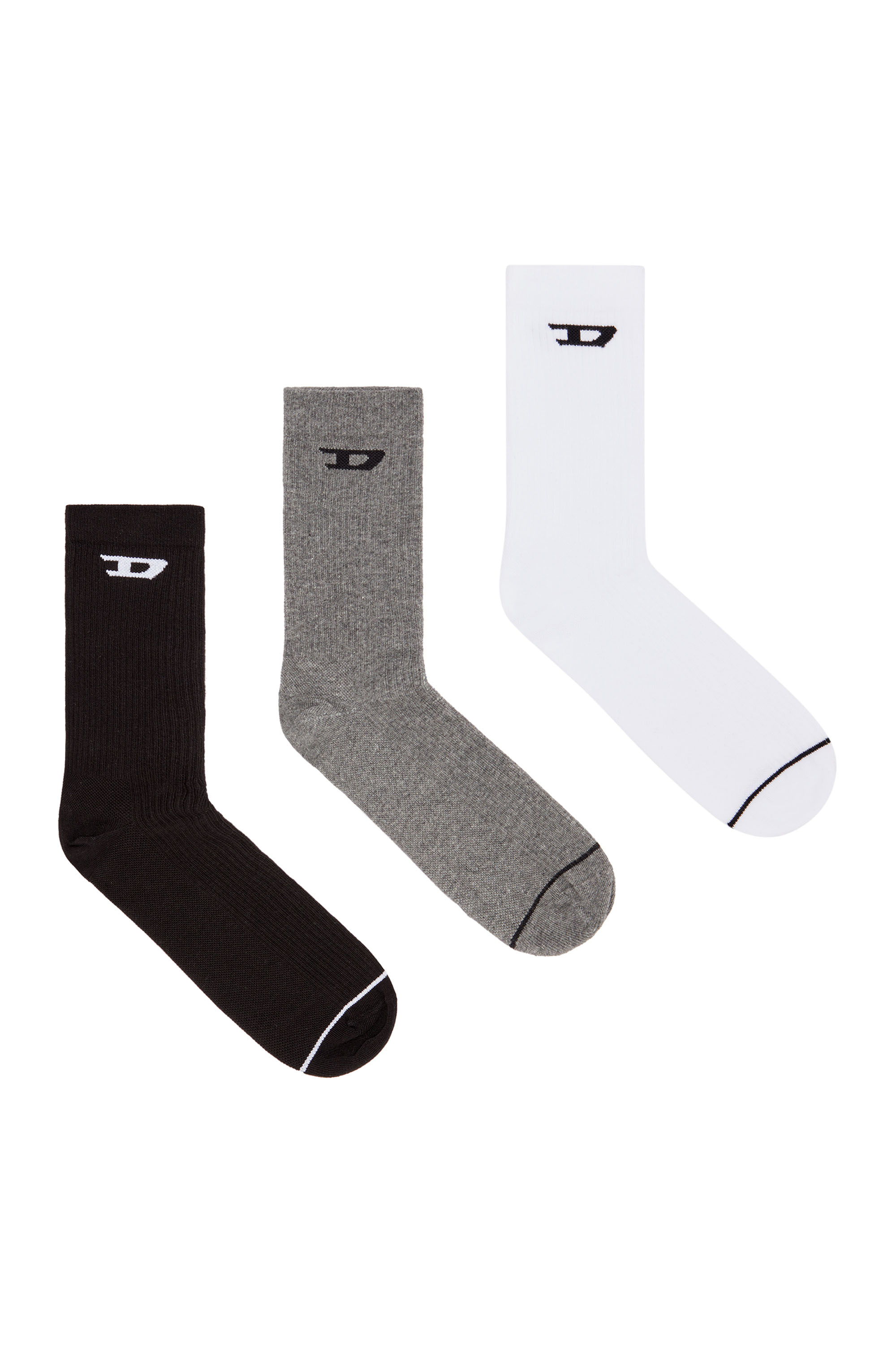 SKM-D-CREW-LIGHT-SOCKS, Schwarz/Grau