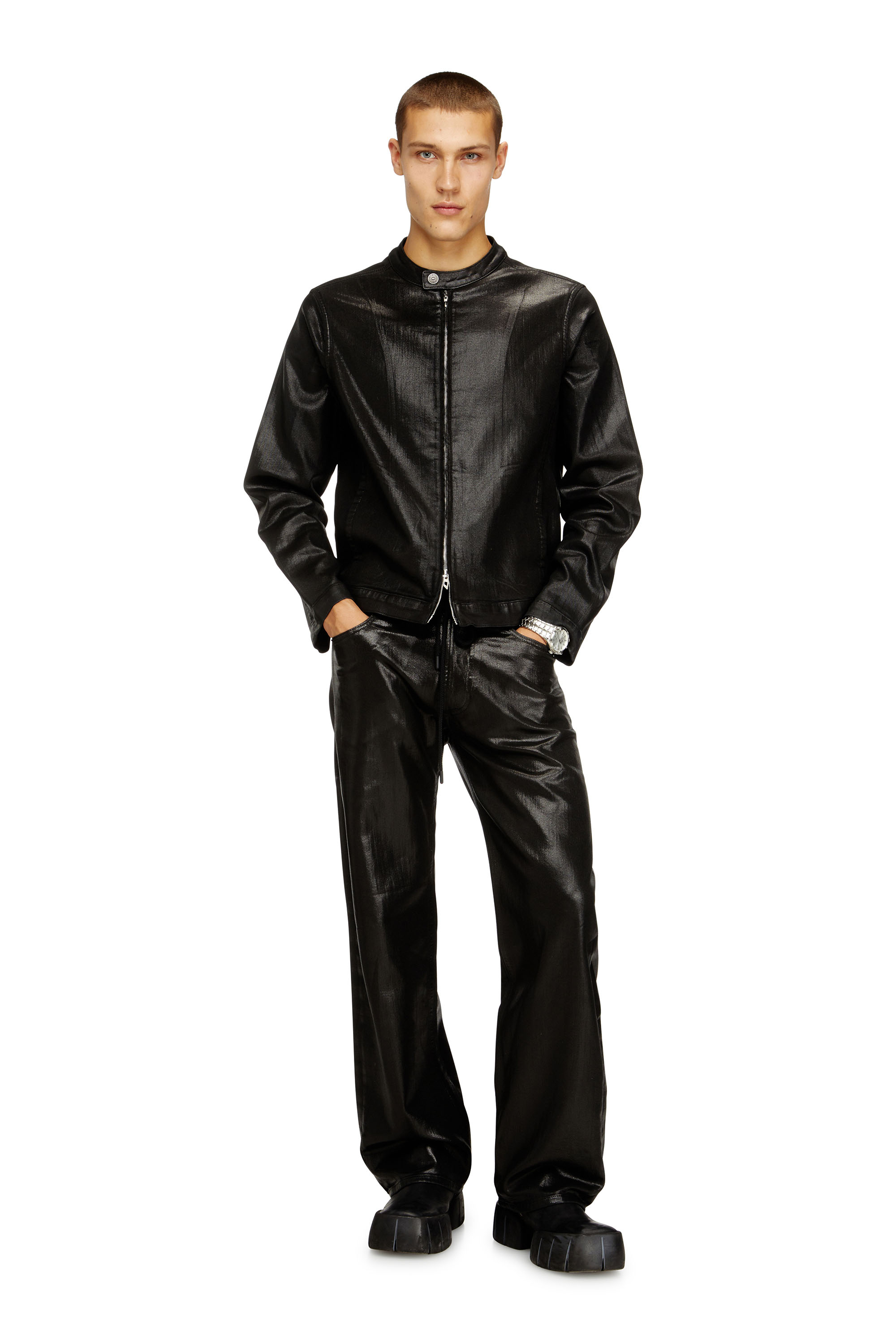 Diesel - Herren Relaxed 2080 D-Reel Joggjeans® 068VD, Schwarz/Dunkelgrau - 2