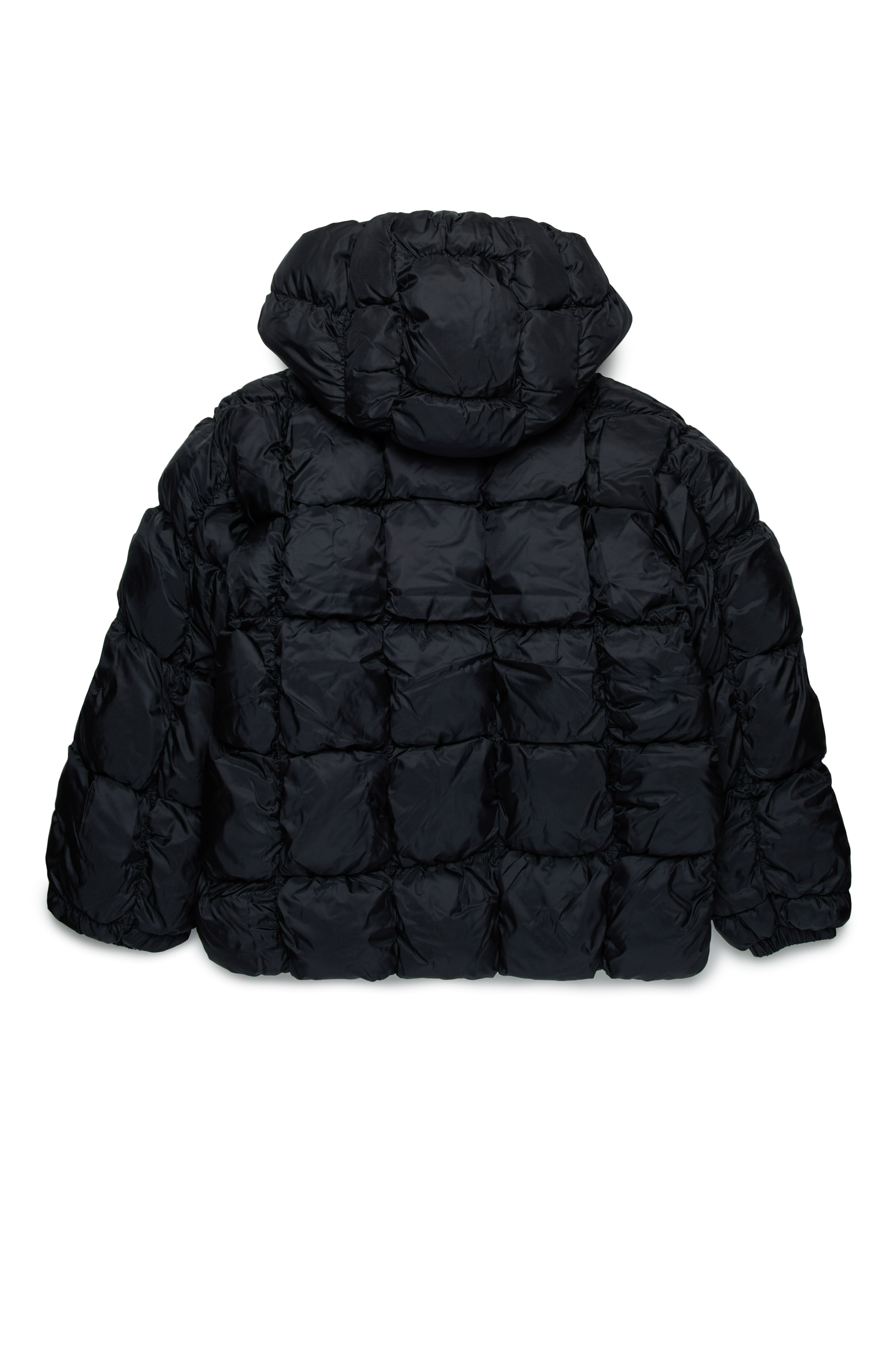 Diesel - JRAMBOLS, Unisex Puffer-Jacke mit Karo-Steppung in Schwarz - 2