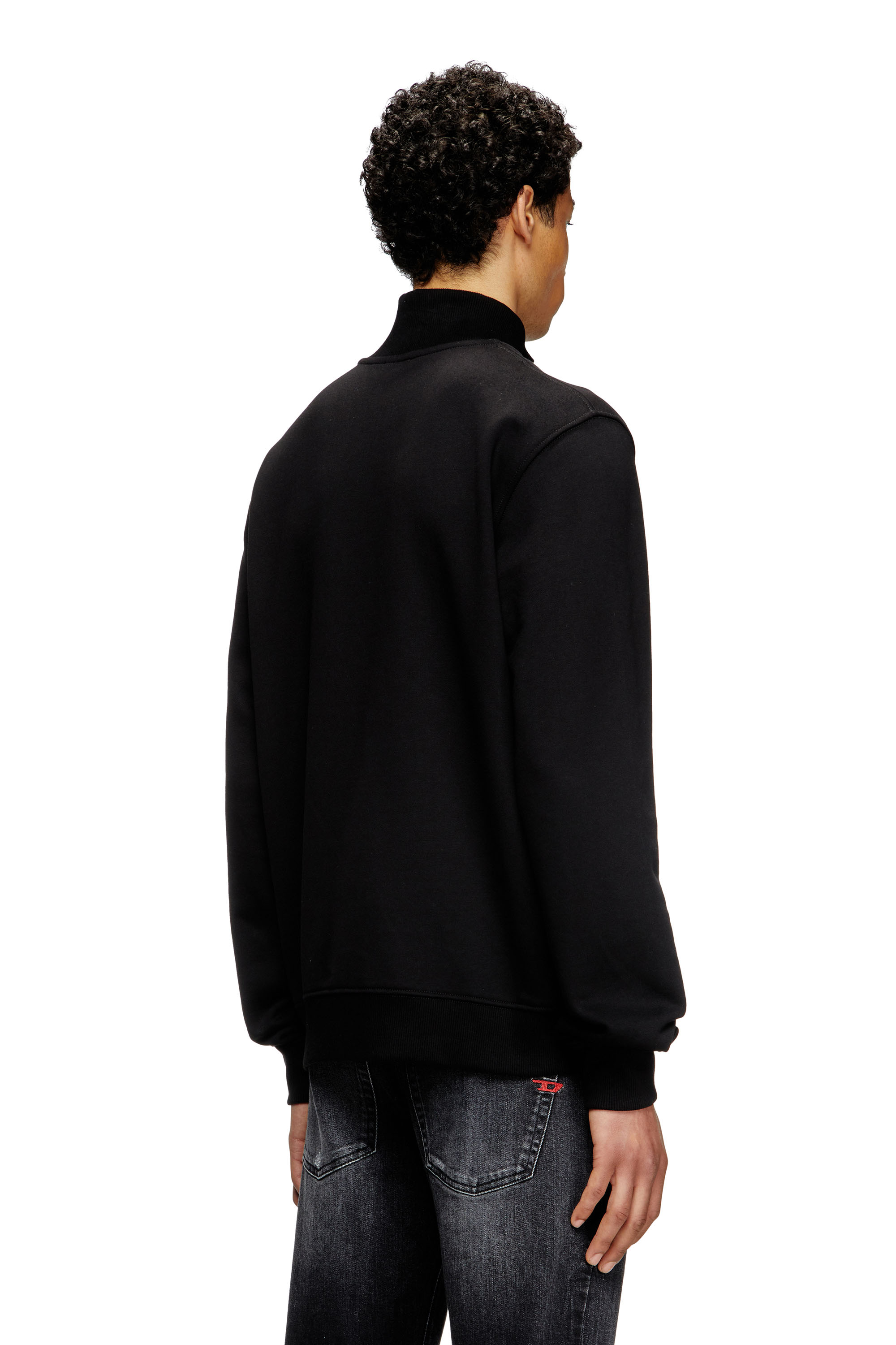 Diesel - S-LOCK-DOVAL-PJ, Herren Track-Jacke mit Oval D-Patch in Schwarz - 4