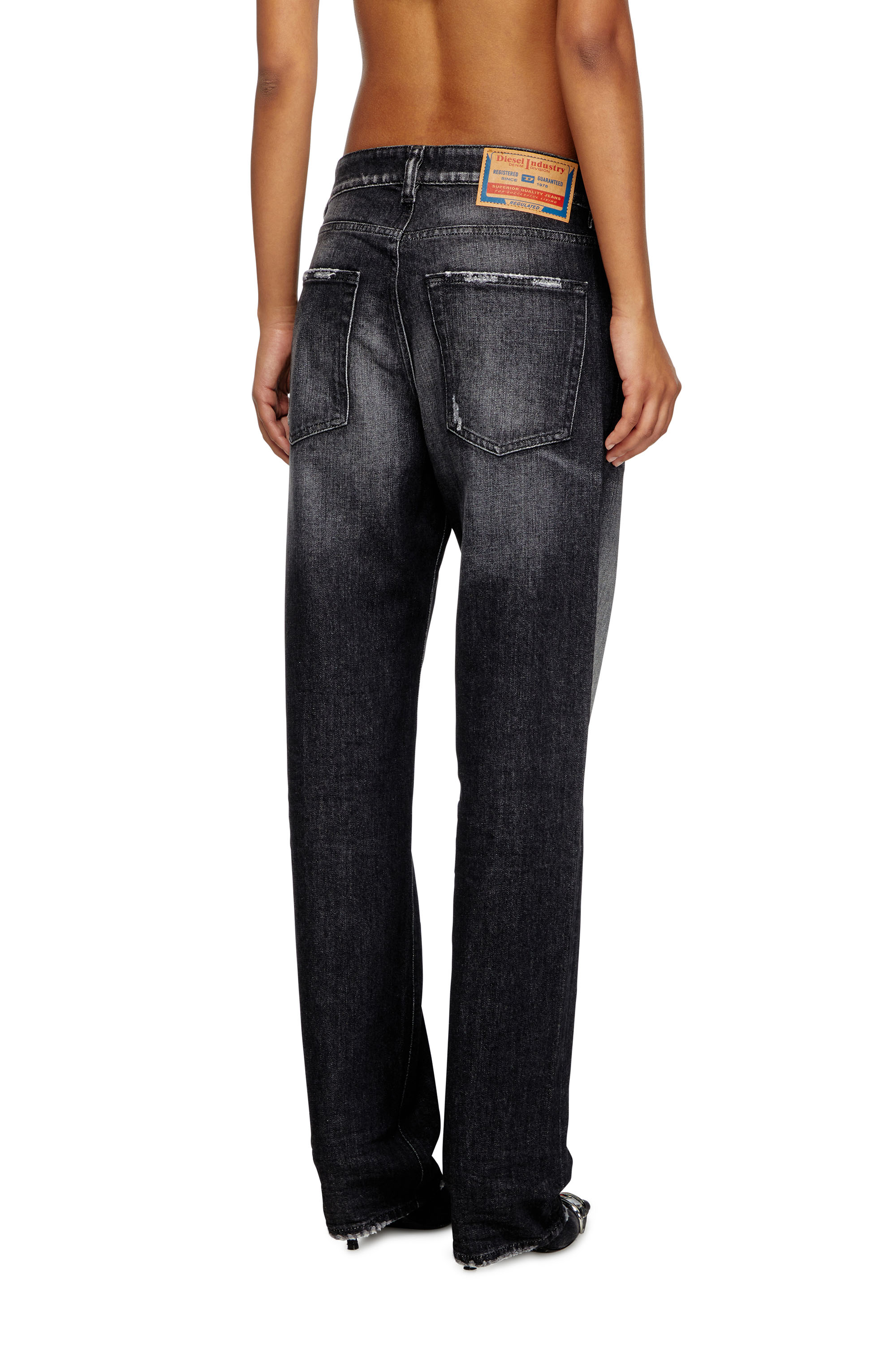 Diesel - Damen Regular Jeans 1988 D-Ark 09L50, Schwarz/Dunkelgrau - 2