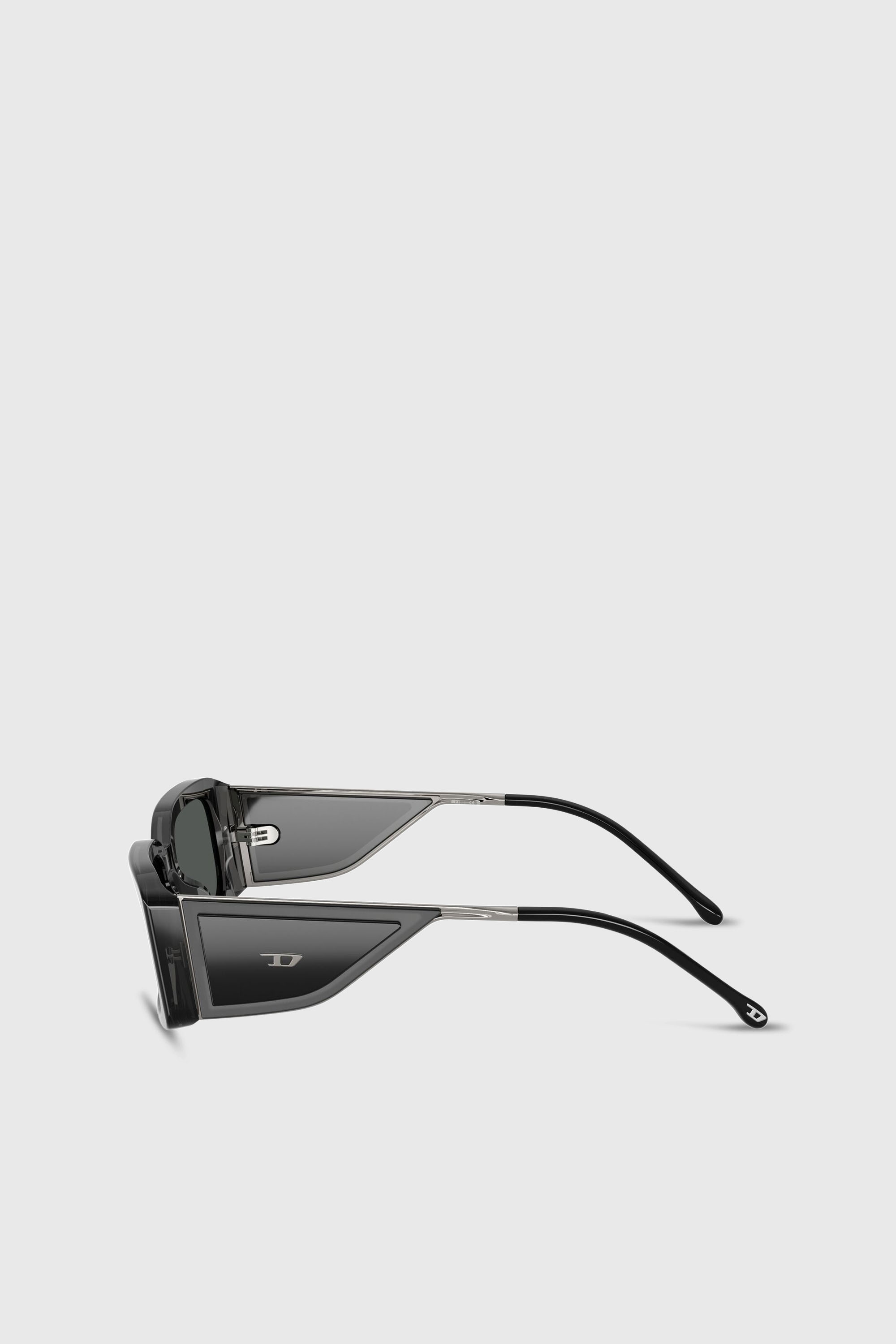Diesel - 0DL2017U, Unisex Rechteckige Sonnenbrille in Schwarz - 5