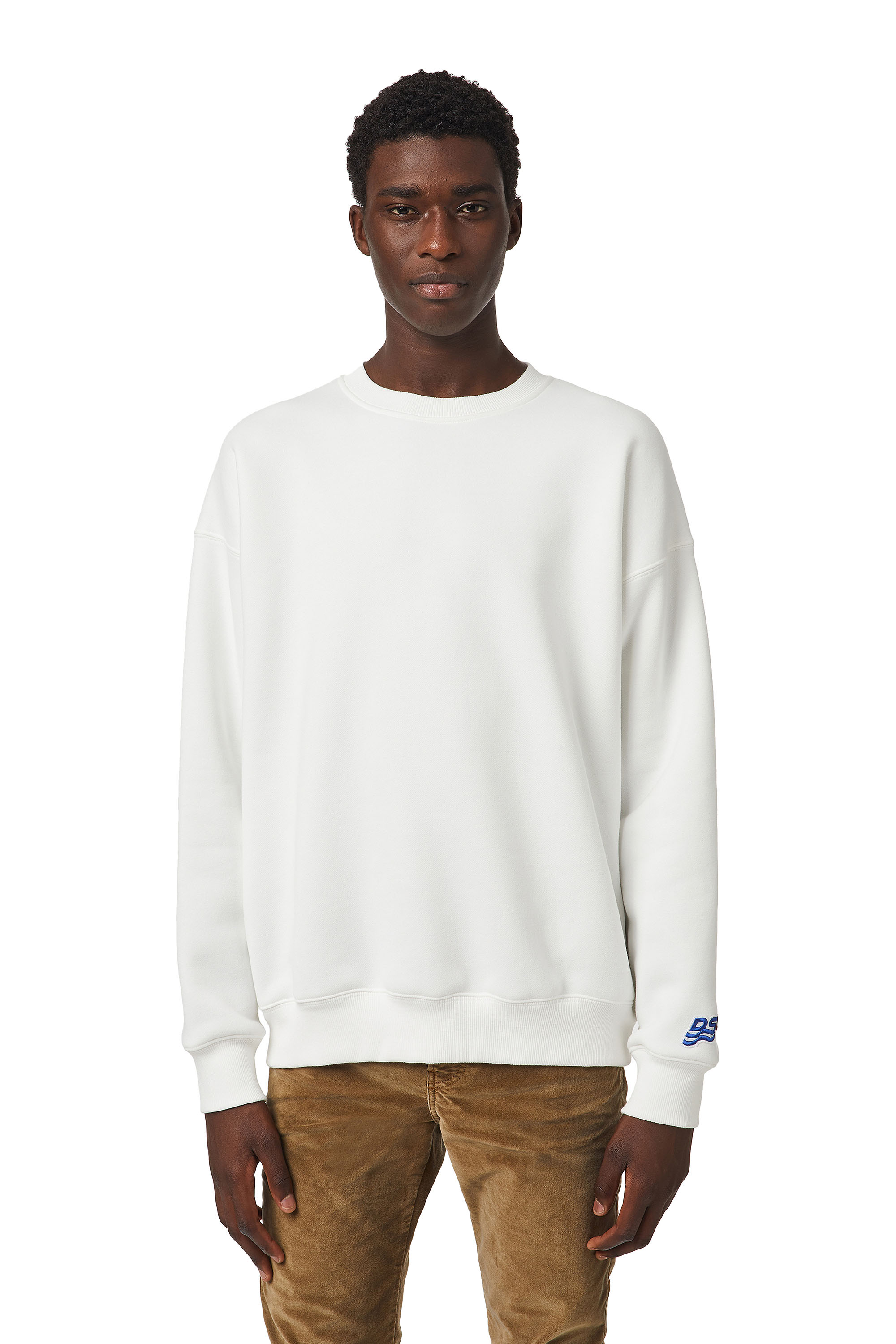 S-MART-RIB-B1, Weiß - Sweatshirts
