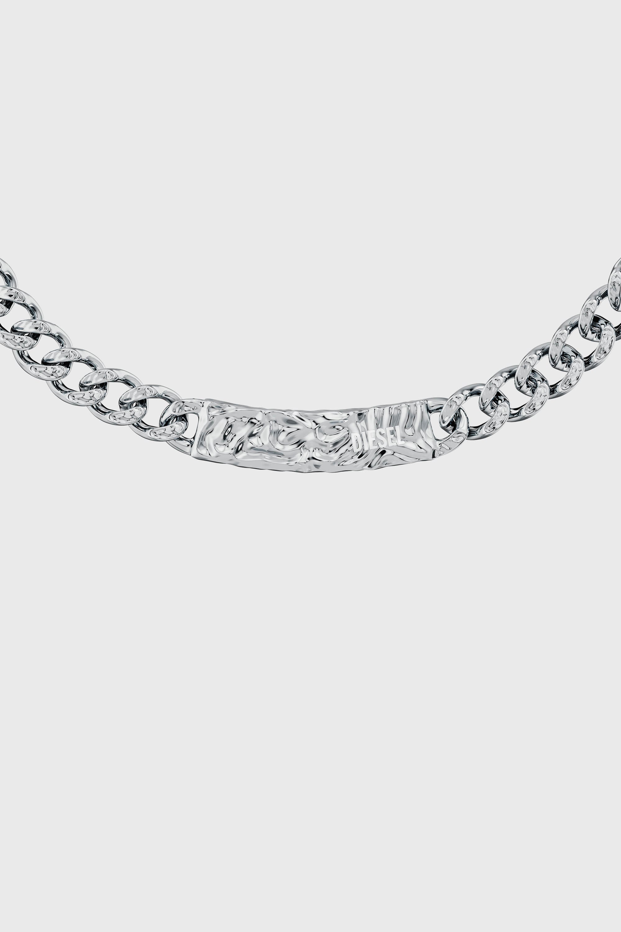 Diesel - DX1733040, Unisex Kettenhalskette aus Edelstahl in Silber - 2