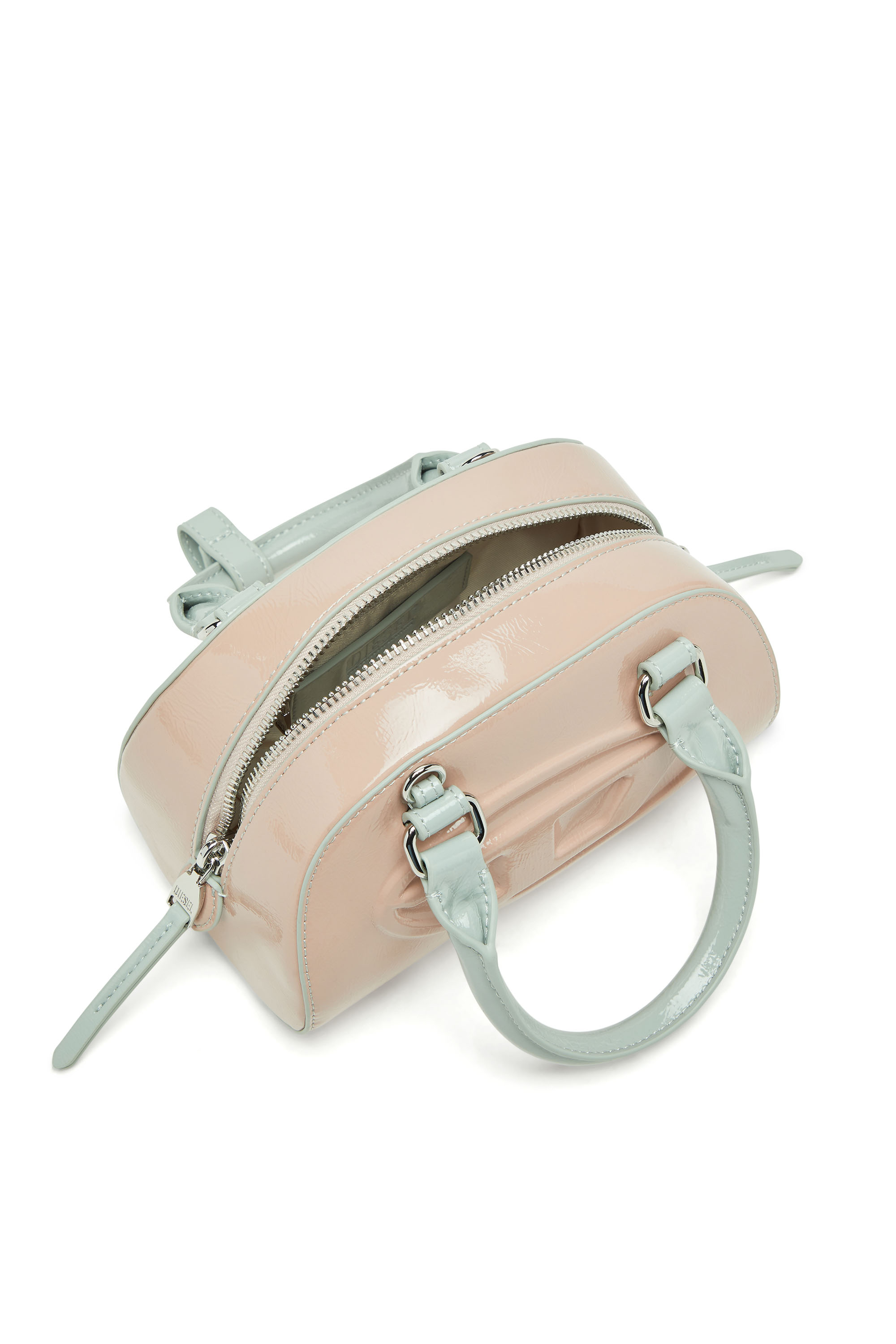 Diesel - 1DR DOME CROSSBODY, Damen 1DR Dome-Mini-Bowlingtasche mit Naplak-Effekt in Rosa - 3