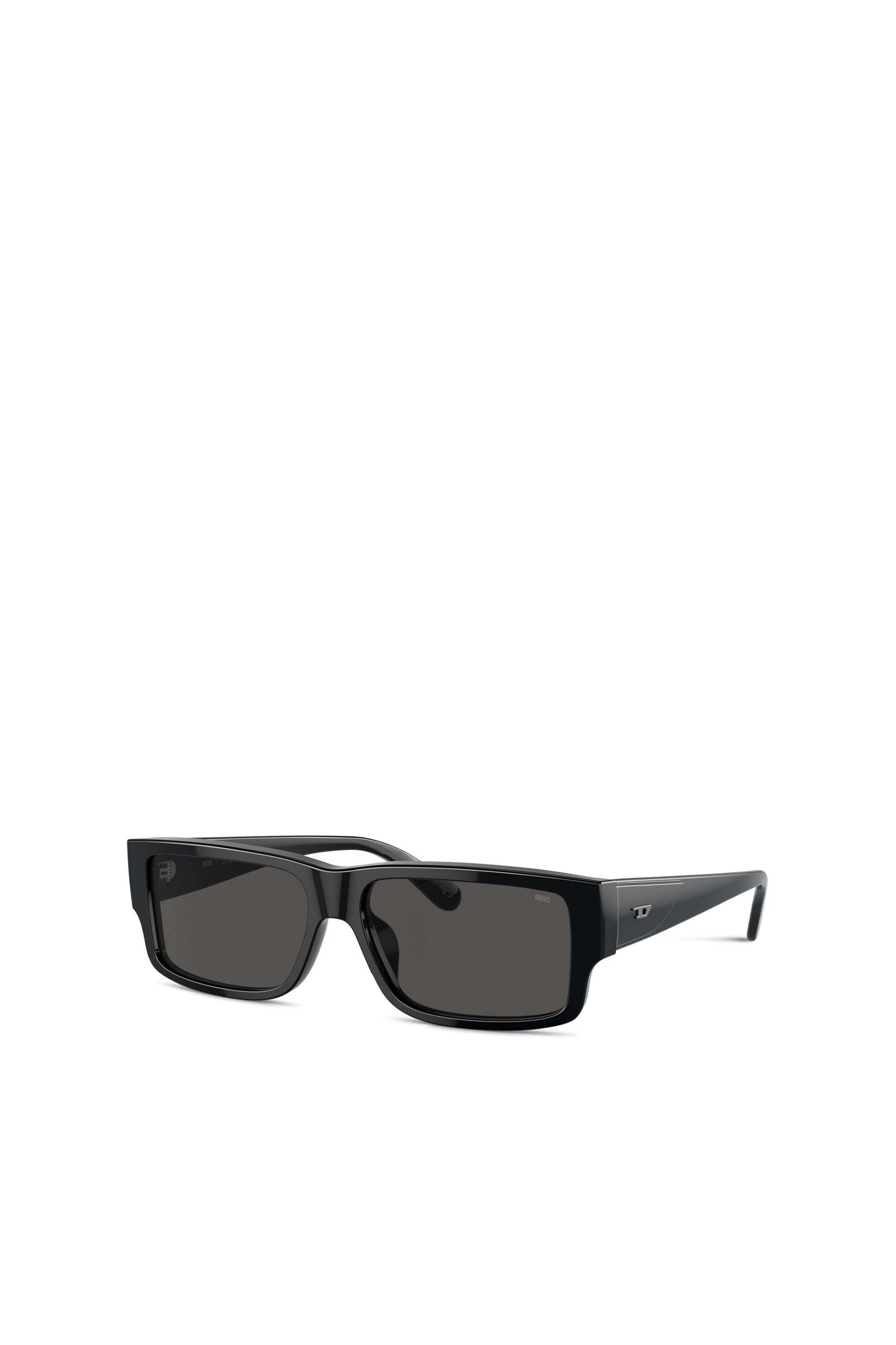 Diesel - 0DL2003 SIZE 57, Herren Rechteckiges Modell Brille in Dunkelgrau - 4