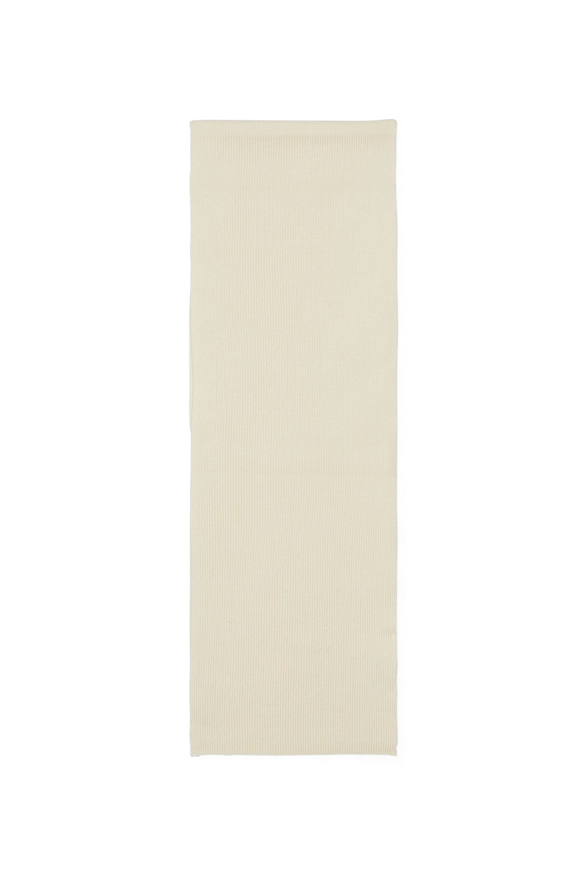 Diesel - K-CODER SCARF, Unisex Gerippter Schal aus Wollmischgewebe in Wei&szlig; - 3