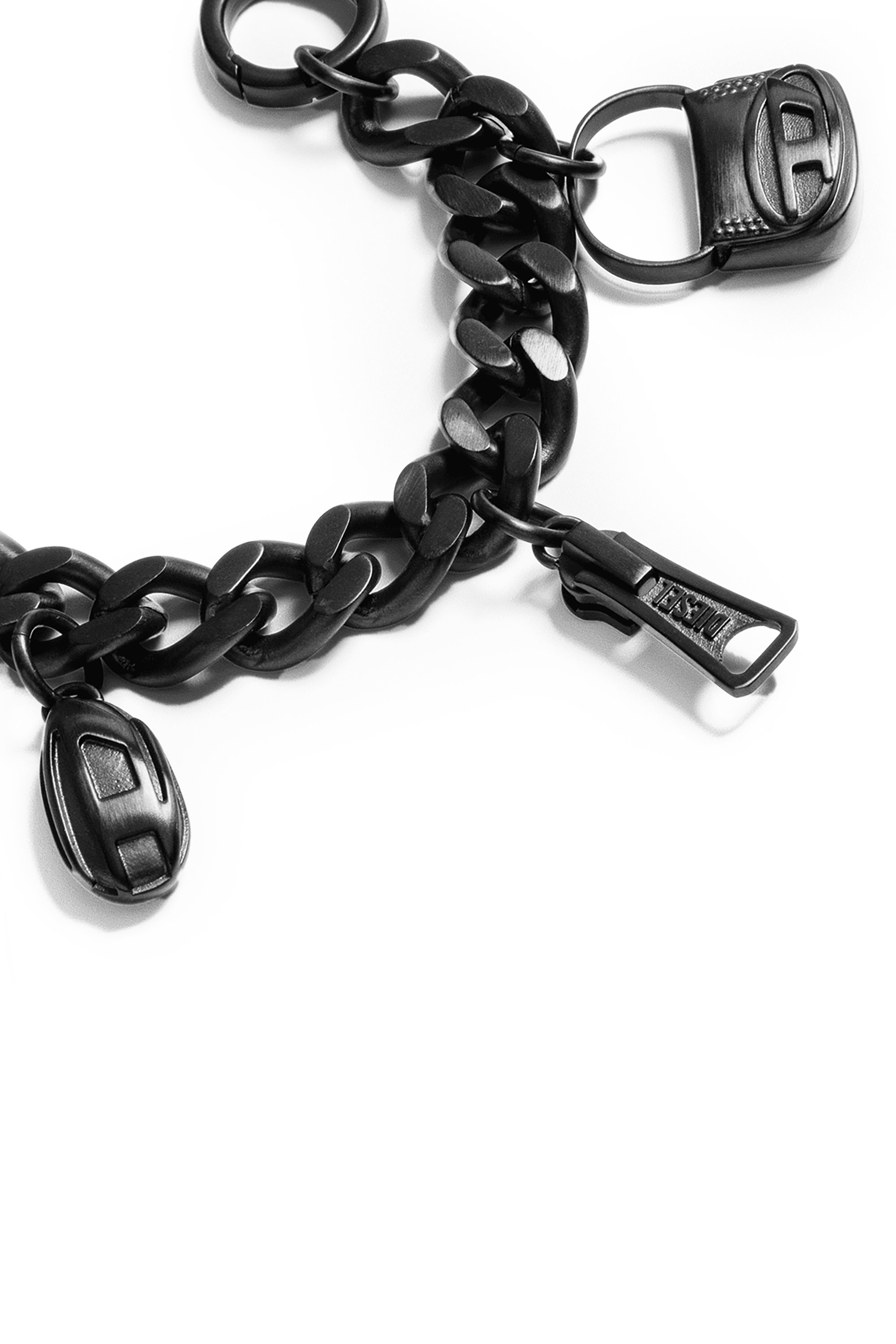 Diesel - 60375 CASETIFY  CHARMS CHAIN, Unisex Anhänger Dick Gun Metal in Schwarz - 2