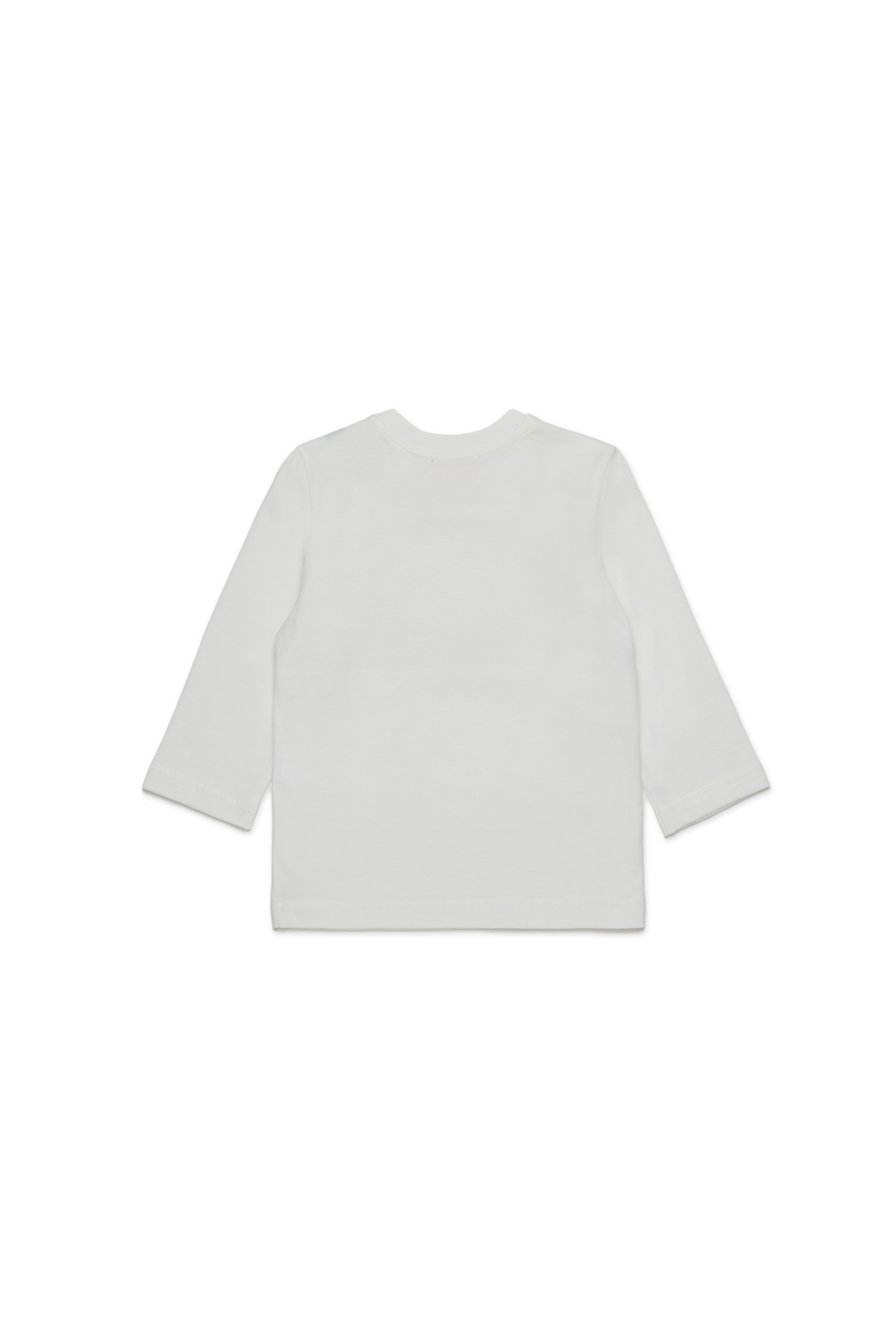 Diesel - TRULLYB, Unisex Baumwoll-T-Shirt mit Logo-Print in Weiss/Grün - 2