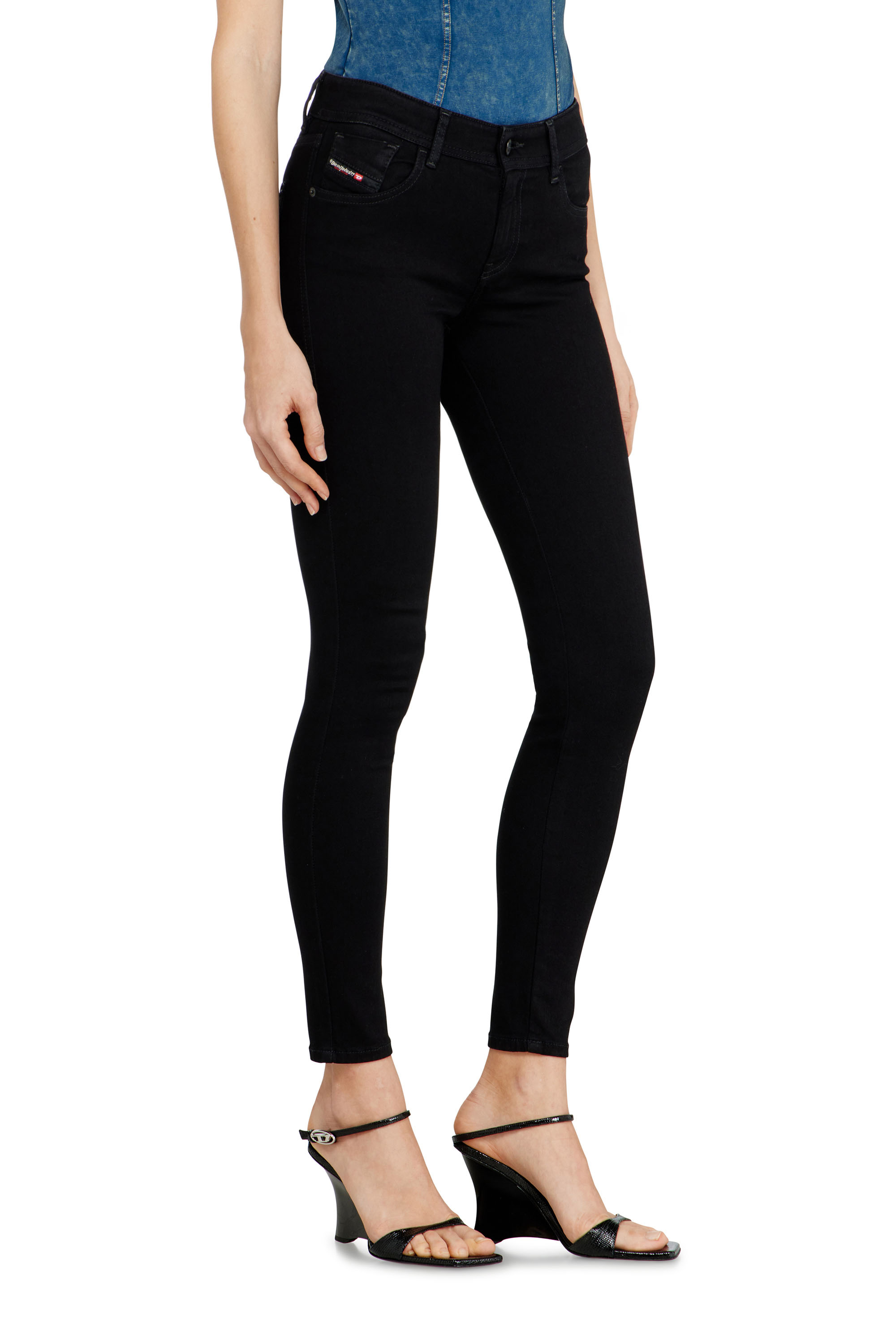 Diesel - Damen Skinny Jeans 2017 Slandy 069EF, Schwarz/Dunkelgrau - 7