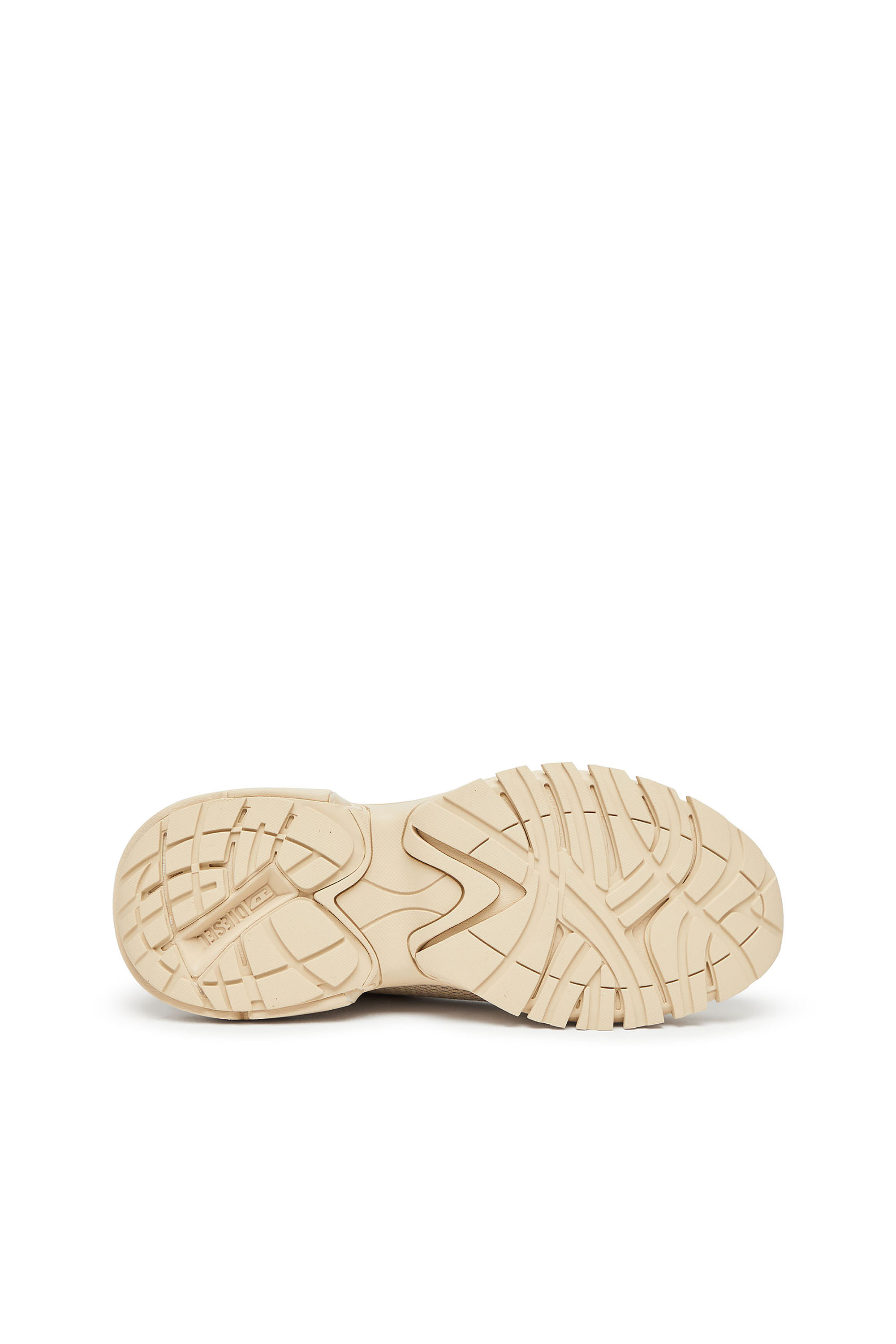 Diesel - S-PRO-V-DENSE LOW W, Damen S-Pro-V-Dense-Sneakers aus Metallic-Mesh mit Oval D-Logo in Beige - 4