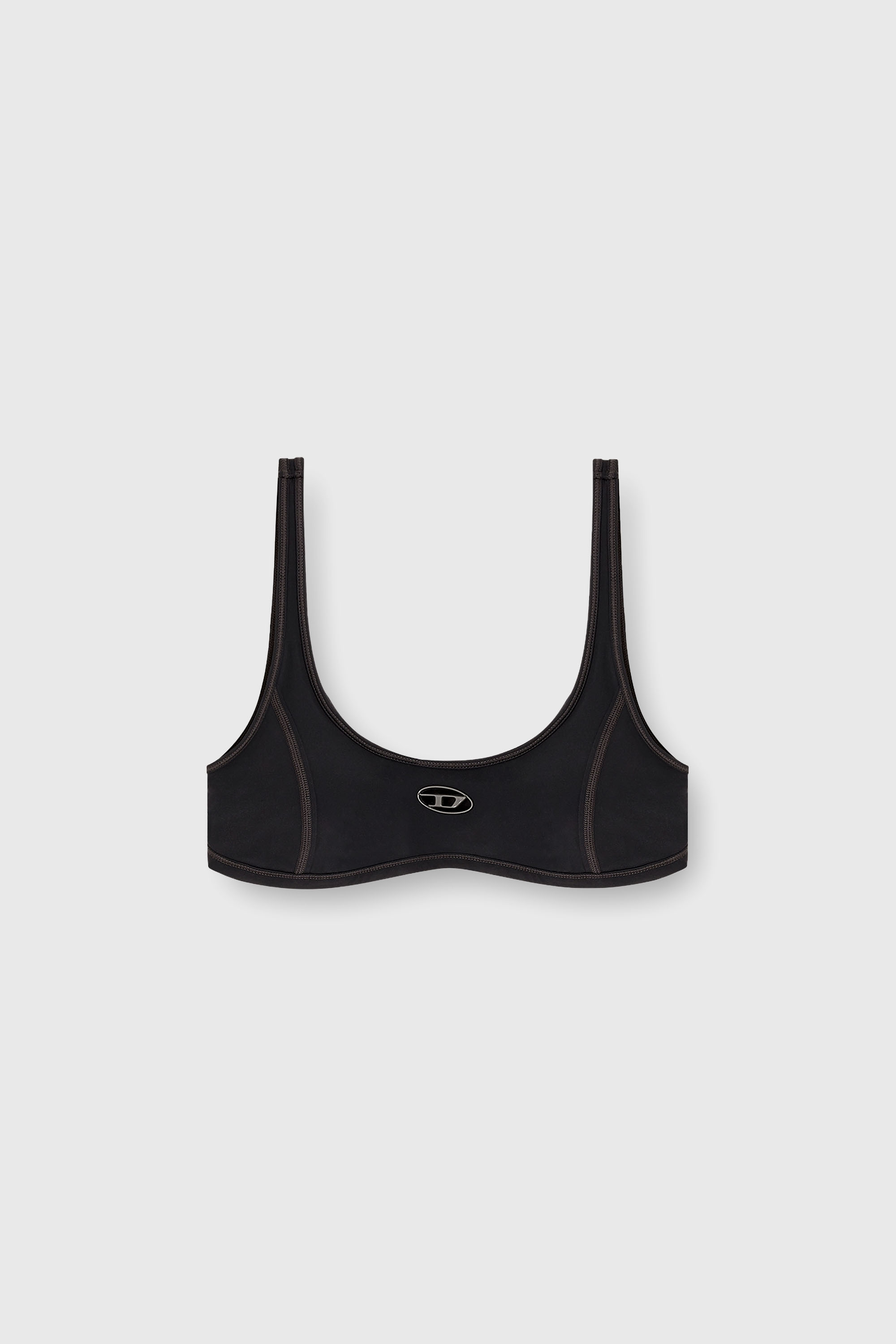 Diesel - CHELSEA-UTLT, Damen Sport-BH mit Cutout-Logo in Schwarz - 2