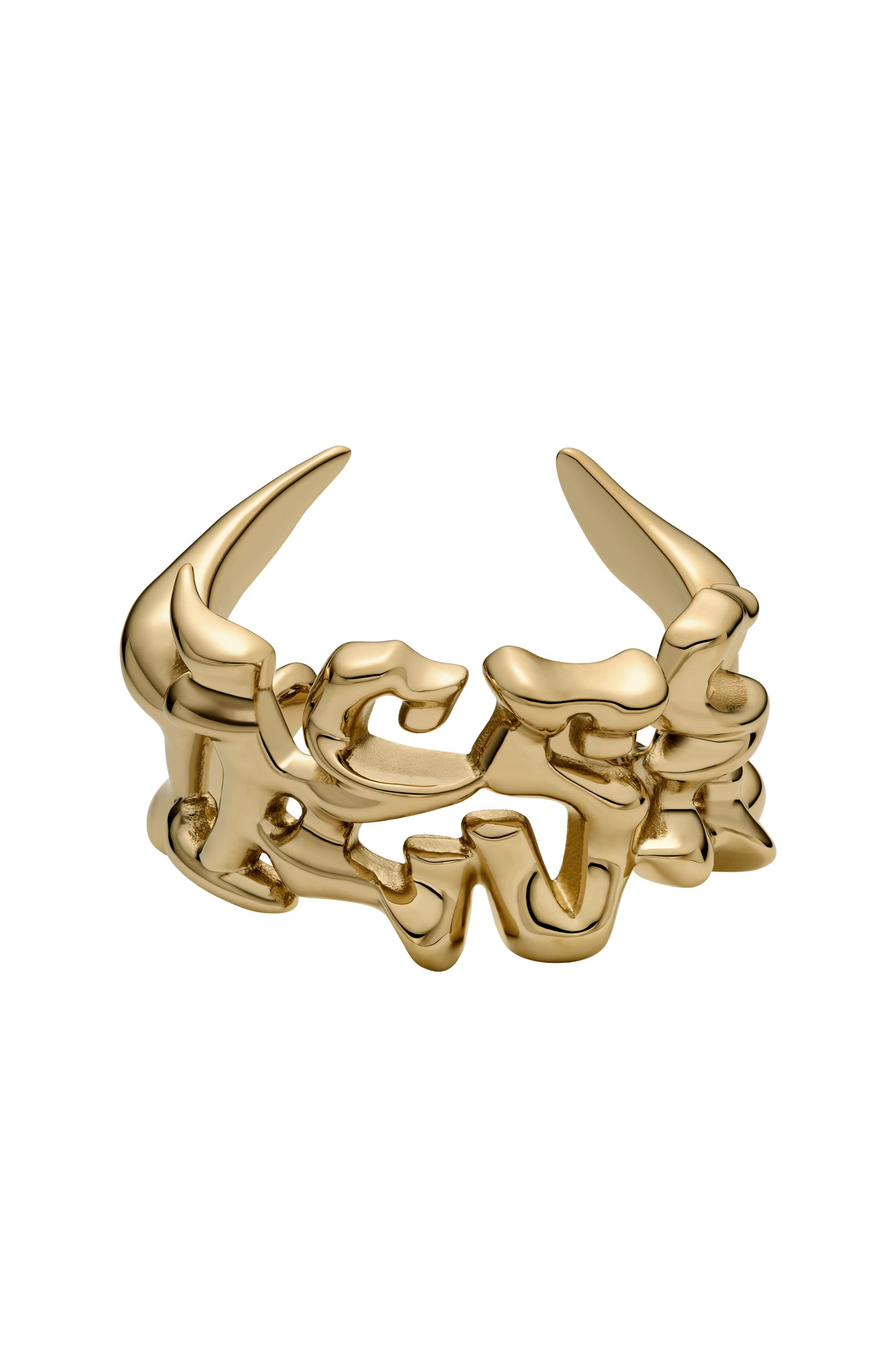 Diesel - DX1660710 JEWELLERY, Unisex Edelstahl-Manschettenarmband in Gold - 1