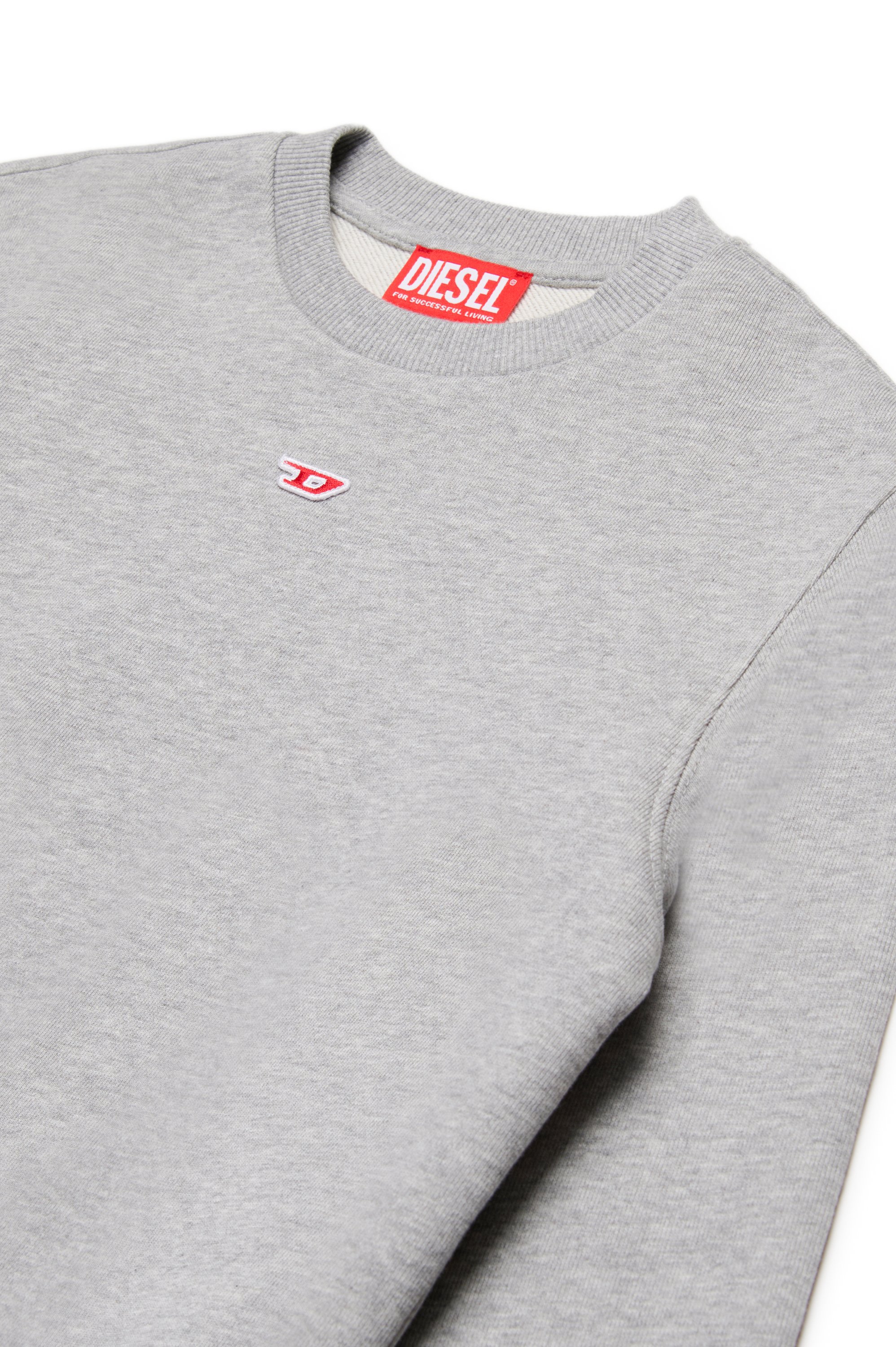 Diesel - SGINND OVER, Unisex Sweatshirt mit D-Logo in Grau - 3