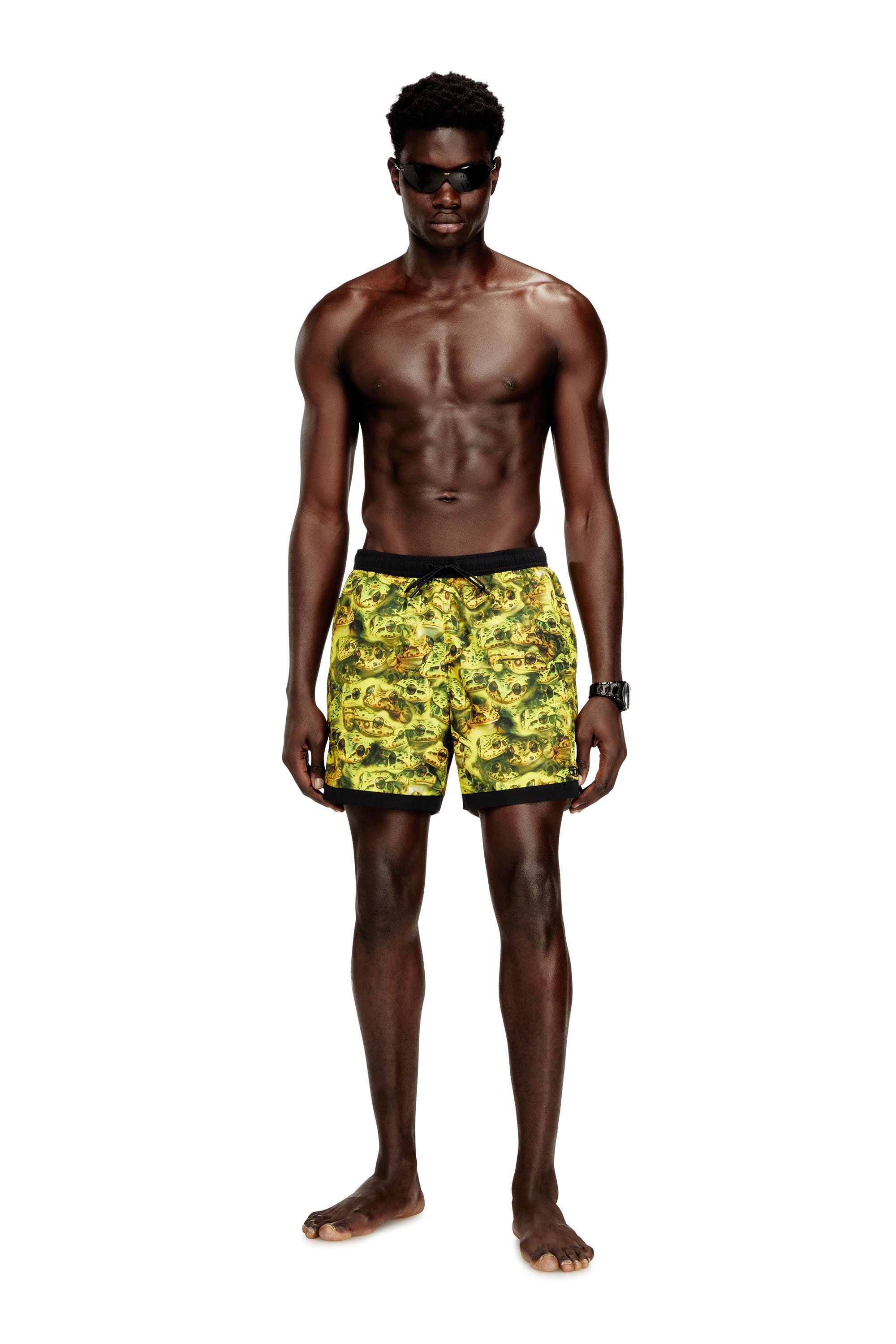 Diesel - SOCCER-41-D-POP-C, Herren Badeanzug im Boxershorts-Stil mit Allover-Print in null - 1