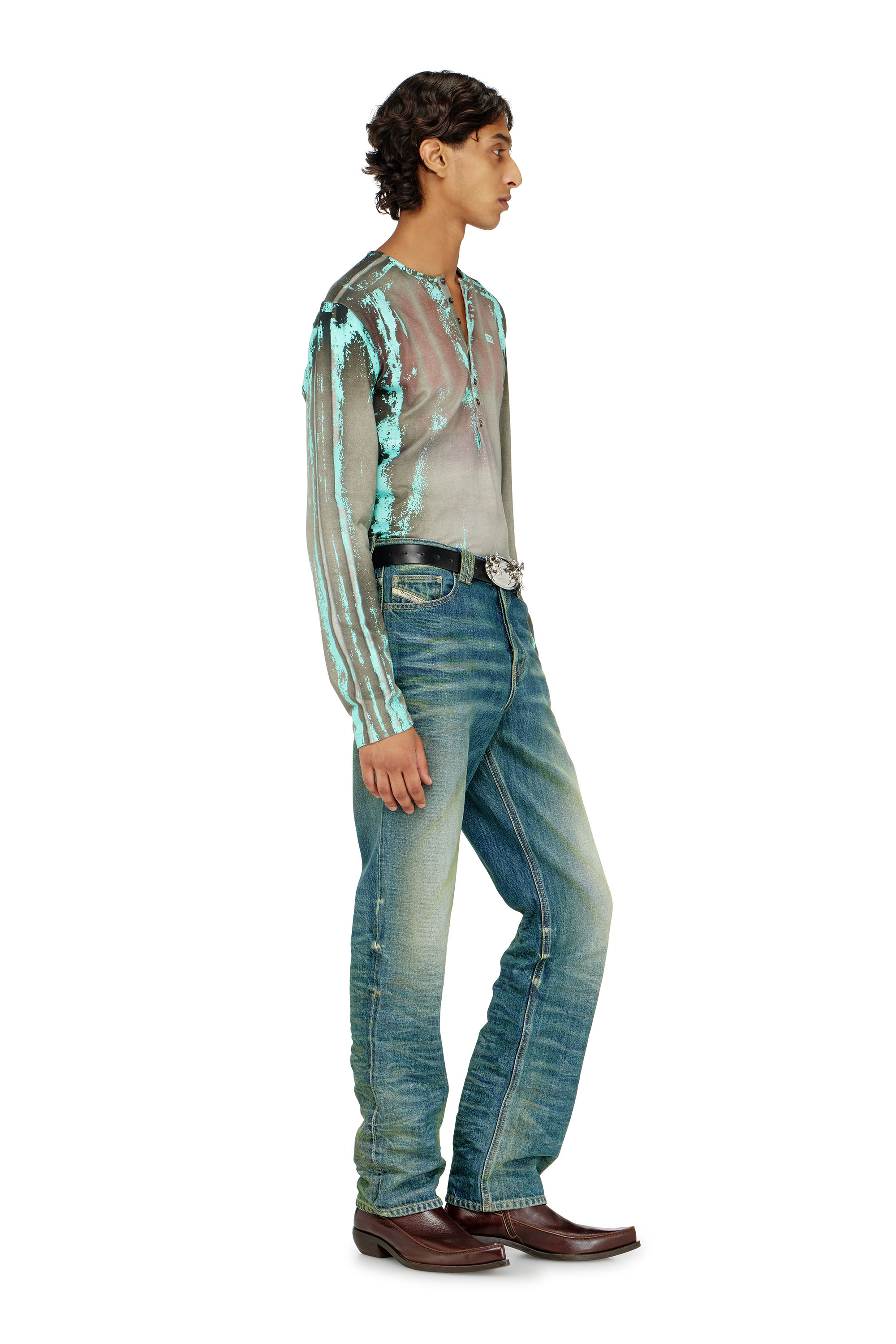 Diesel - Herren Regular Jeans 1991 D-Voeed 007FV, Mittelblau - 3