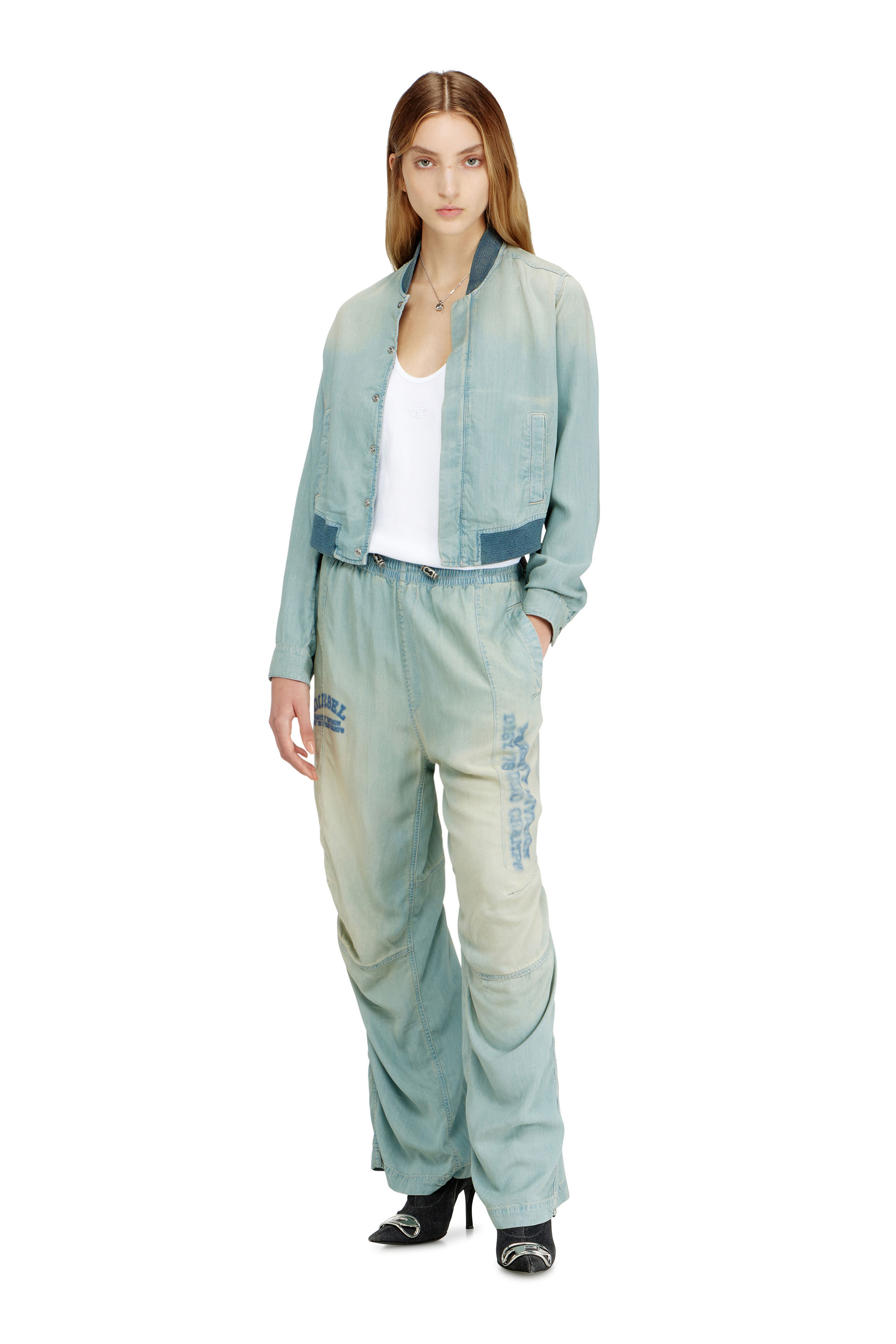 Diesel - Unisex Relaxed Jeans D-Pari 0ADCF, Hellblau - 4