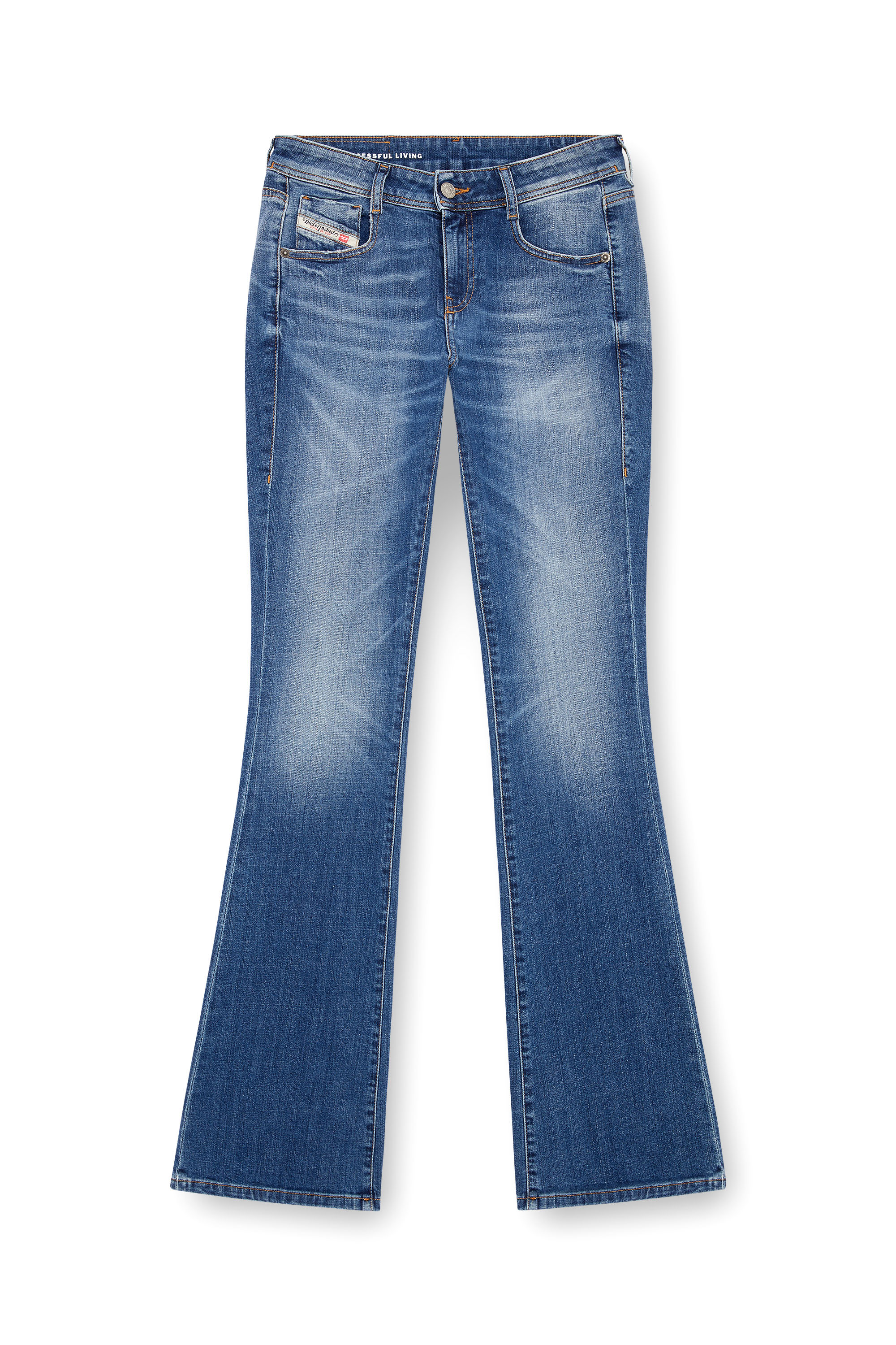 Bootcut Jeans 1969 D-Ebbey 09J33, Mittelblau Diesel - Damen Bootcut Jeans 1969 D-Ebbey 09J33, Mittelblau - 2