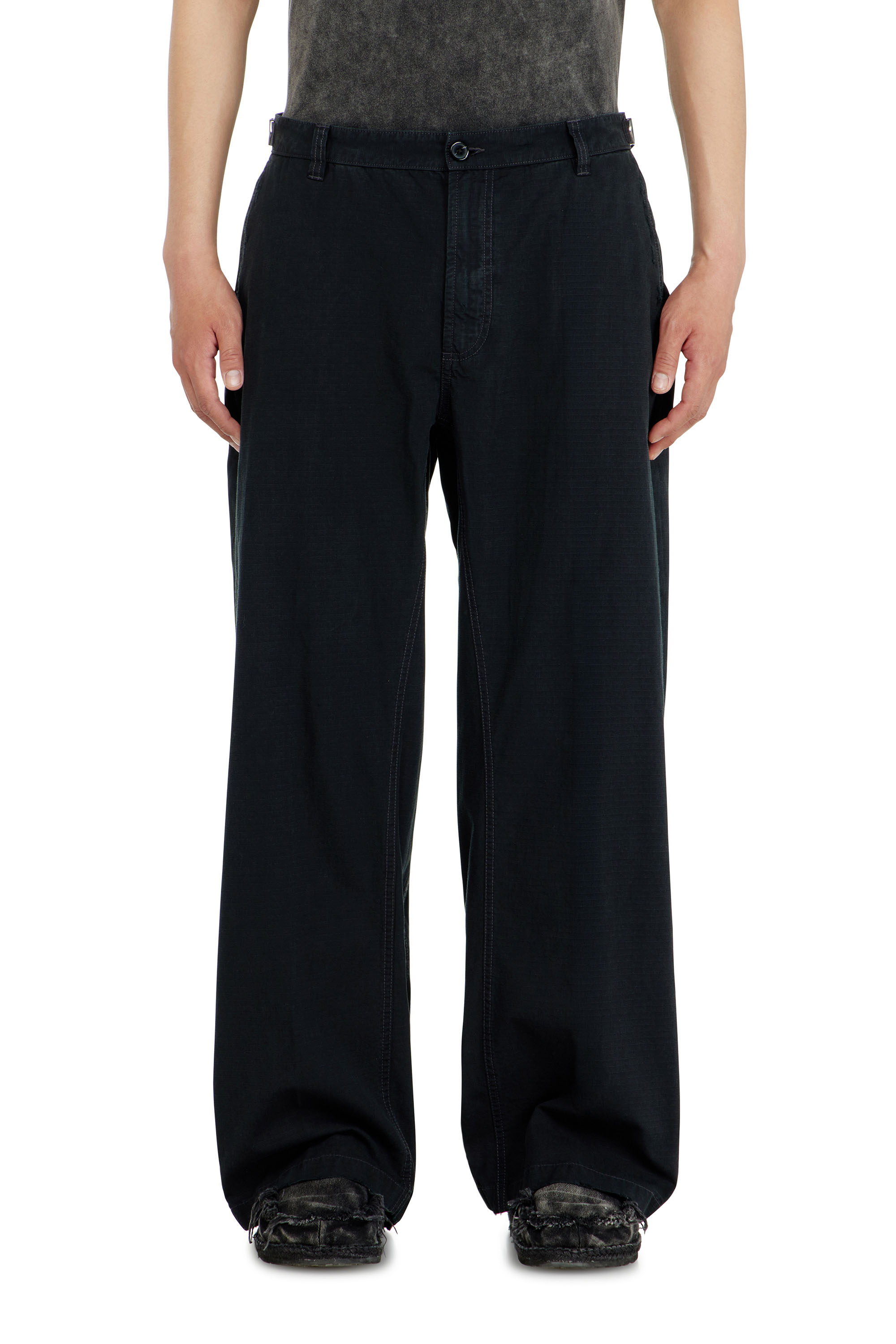 Diesel - P-BALL, Herren Baumwoll-Ripstop-Hose mit seitlichen Schnallen in null - 2