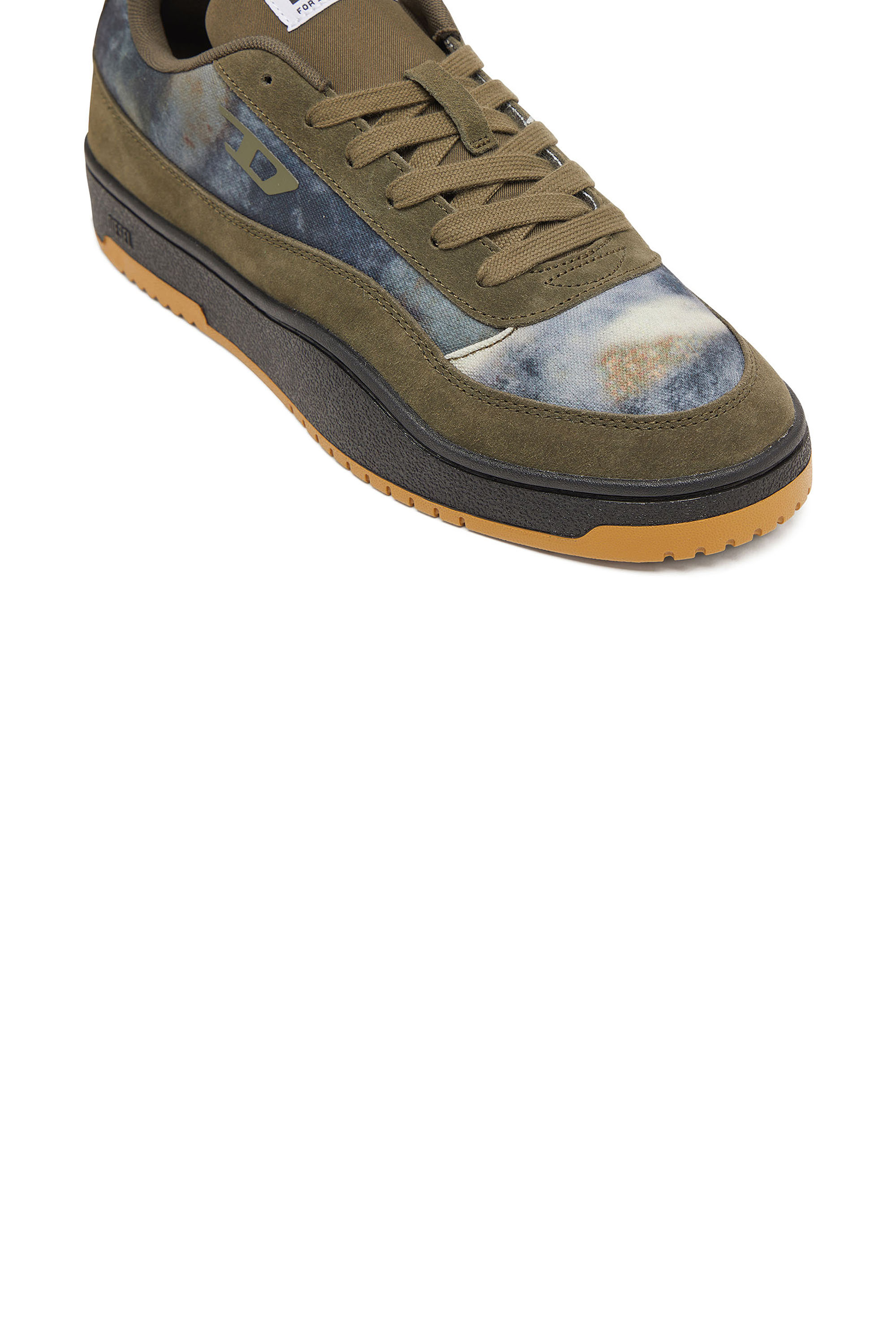 Diesel - S-TRACKER-D LOW, Herren S-Tracker-D Schnürschuhe aus Leder in Grün/Blau - 6