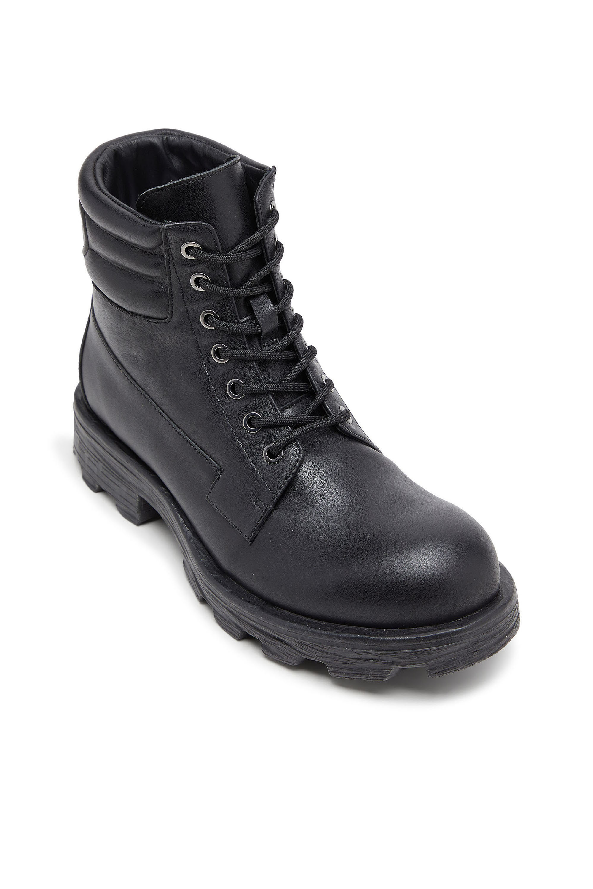 Diesel - D-HAMMER LACE UP, Herren D-Hammer - Combat-Boots aus Leder in Schwarz - 6