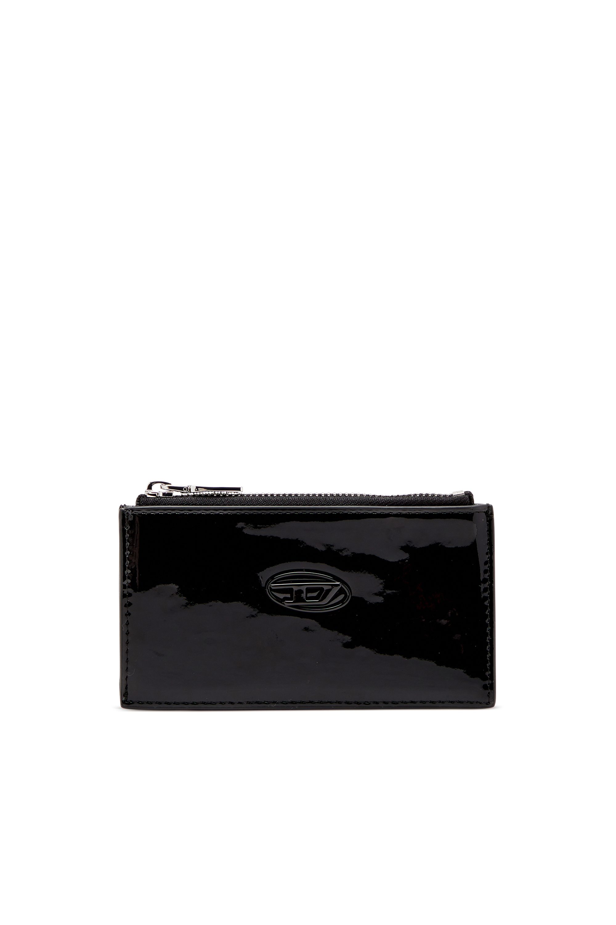 Diesel - PLAY CARD HOLDER III, Damen Kartenetui mit glänzendem Finish in Schwarz - 1