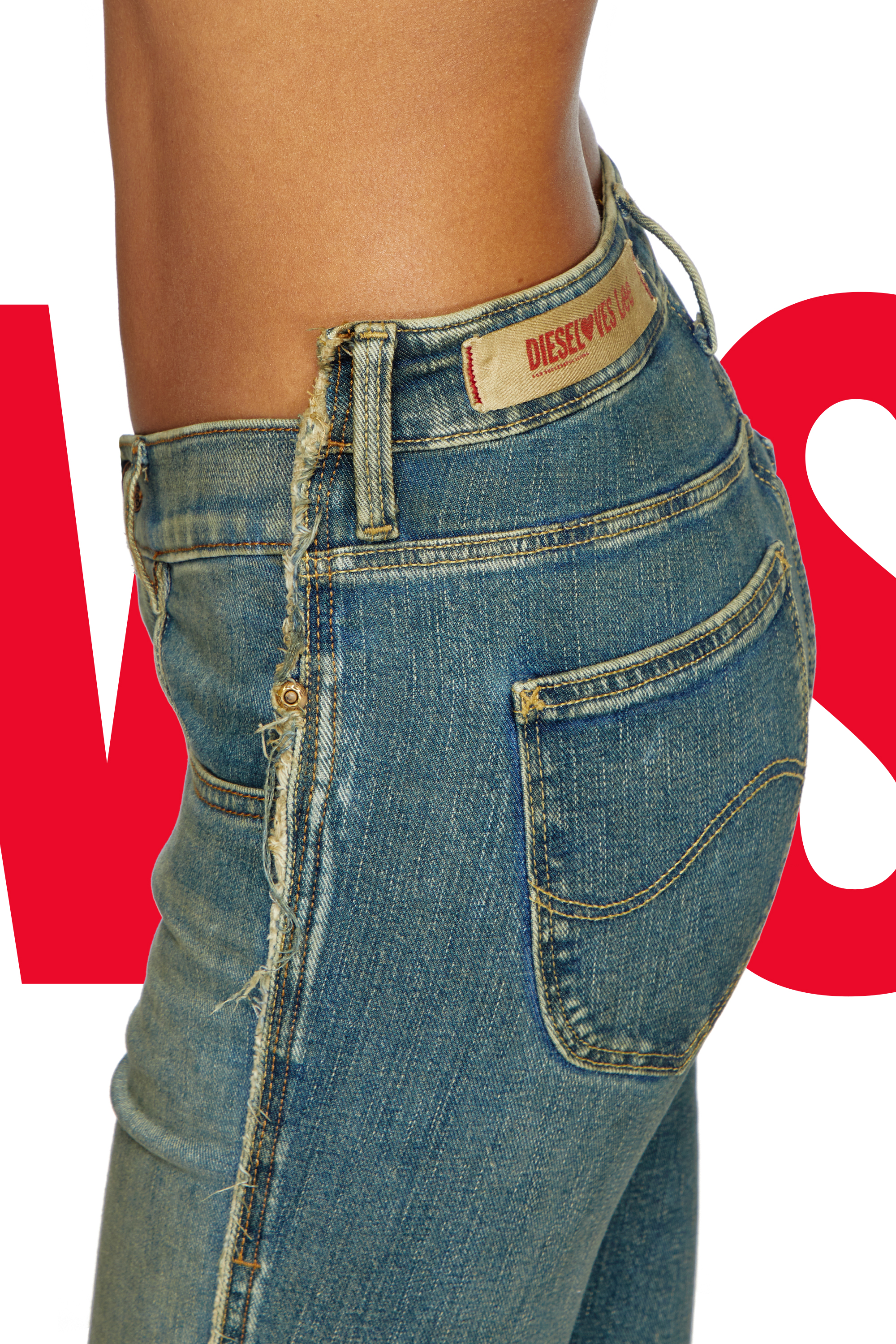 Regular Jeans Dieseloves 01 09N01, Dunkelblau Diesel - Damen Regular Jeans Dieseloves 01 09N01, Dunkelblau - 4